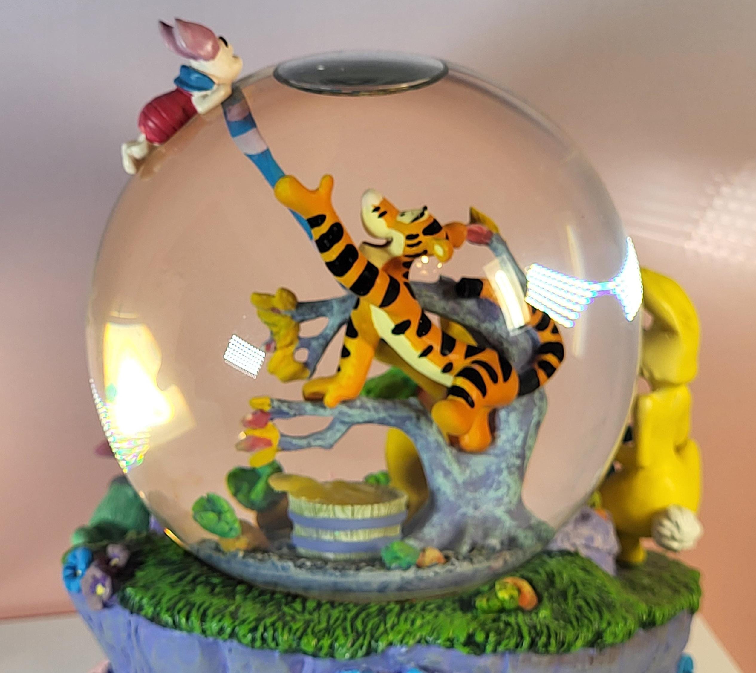 Vintage Retired Disney Store Winnie the Pooh Blustery Day Musical Snow Globe view 7