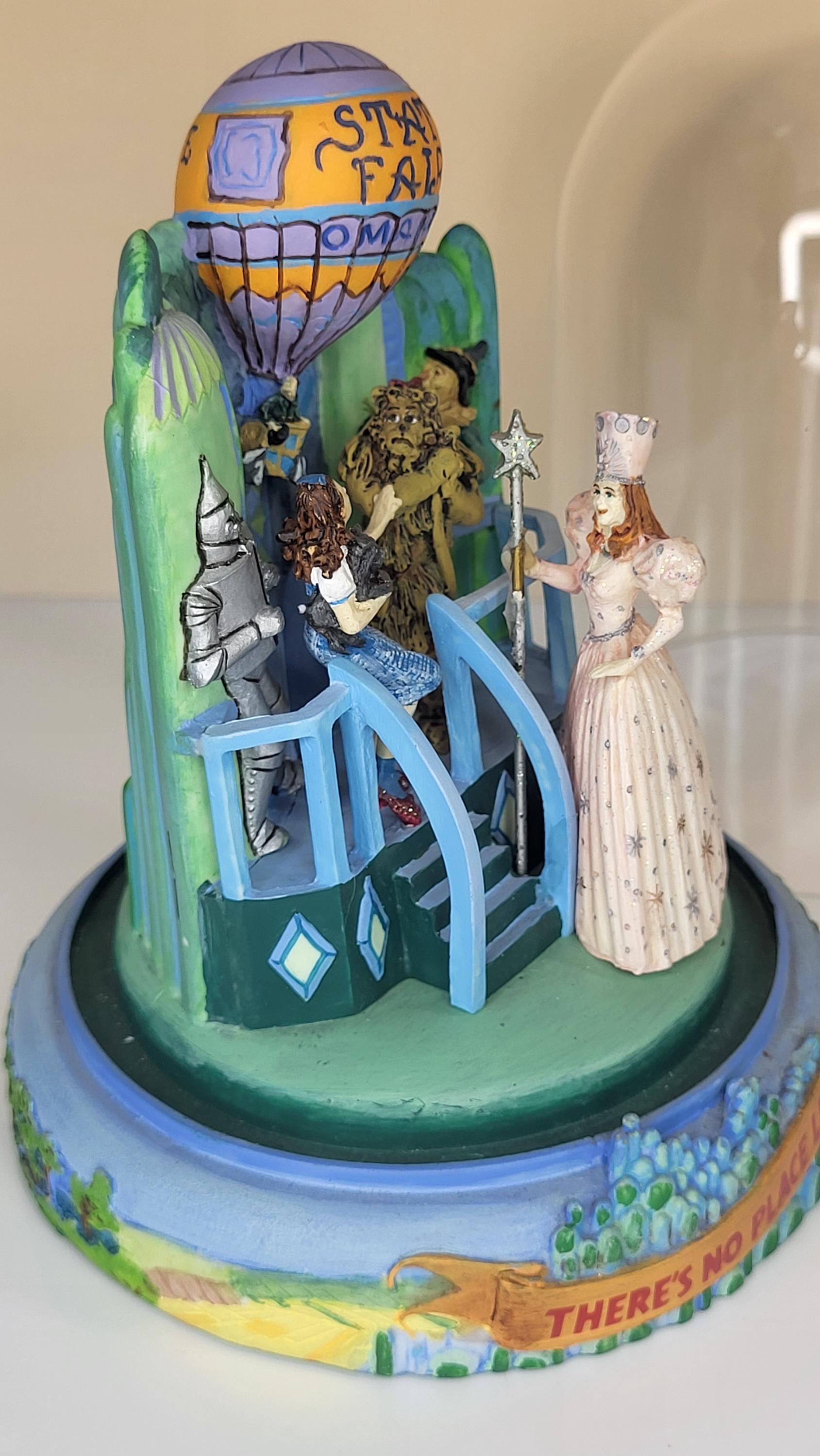 Vintage Wizard of Oz Musical Globe - Franklin Mint Porcelain Sculpture view 10