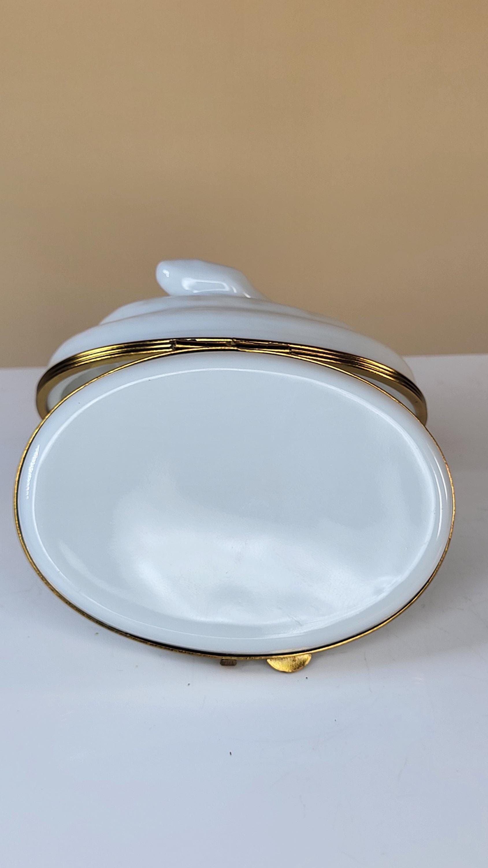 Pristine Vintage Piotet Chamart Limoges Snake Trinket Box view 7