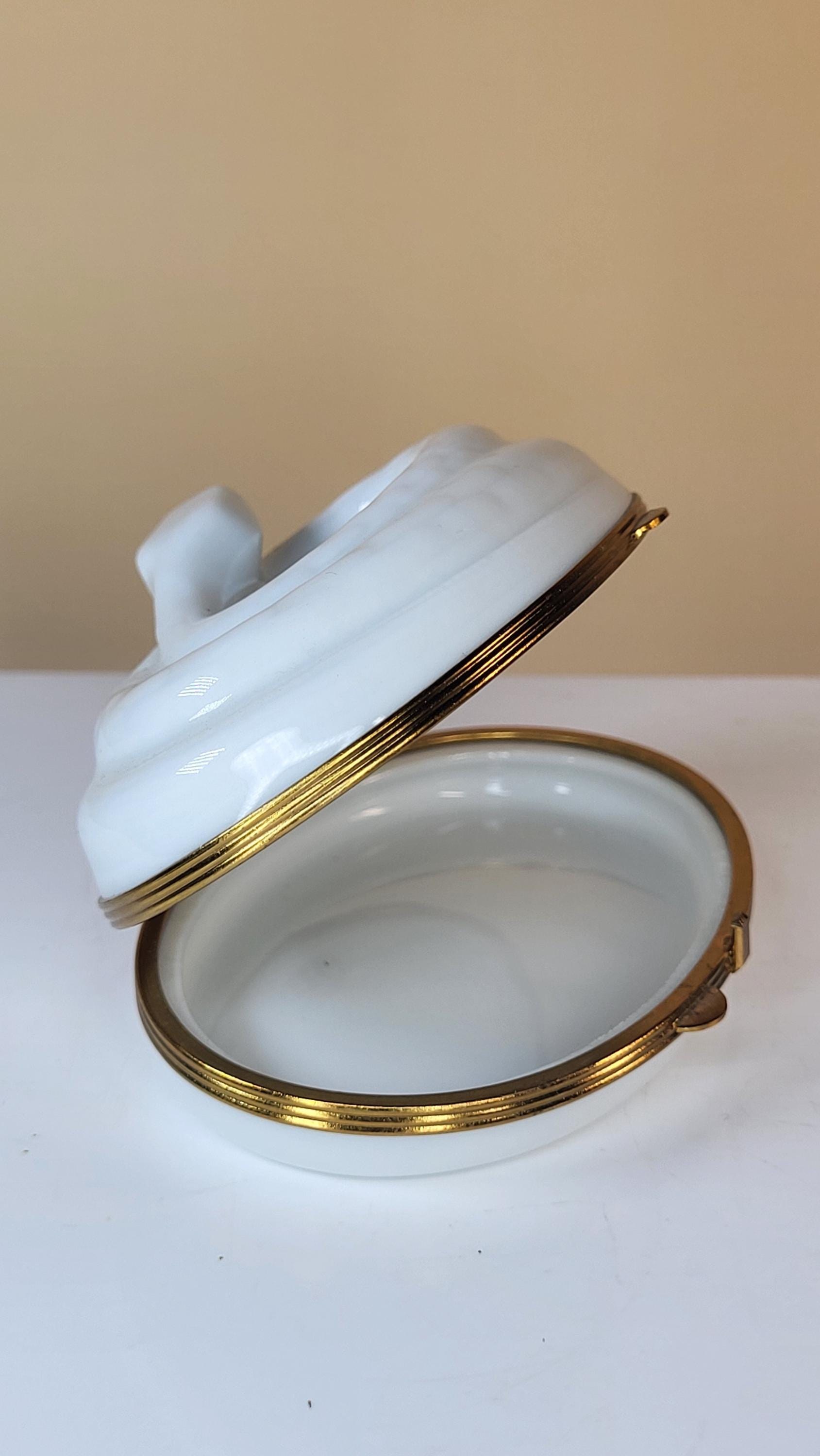 Pristine Vintage Piotet Chamart Limoges Snake Trinket Box view 8