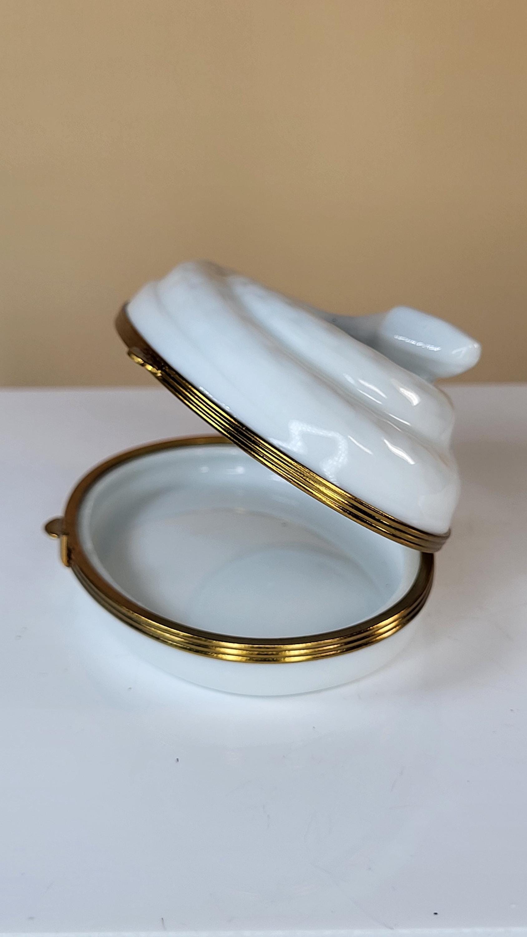 Pristine Vintage Piotet Chamart Limoges Snake Trinket Box view 9
