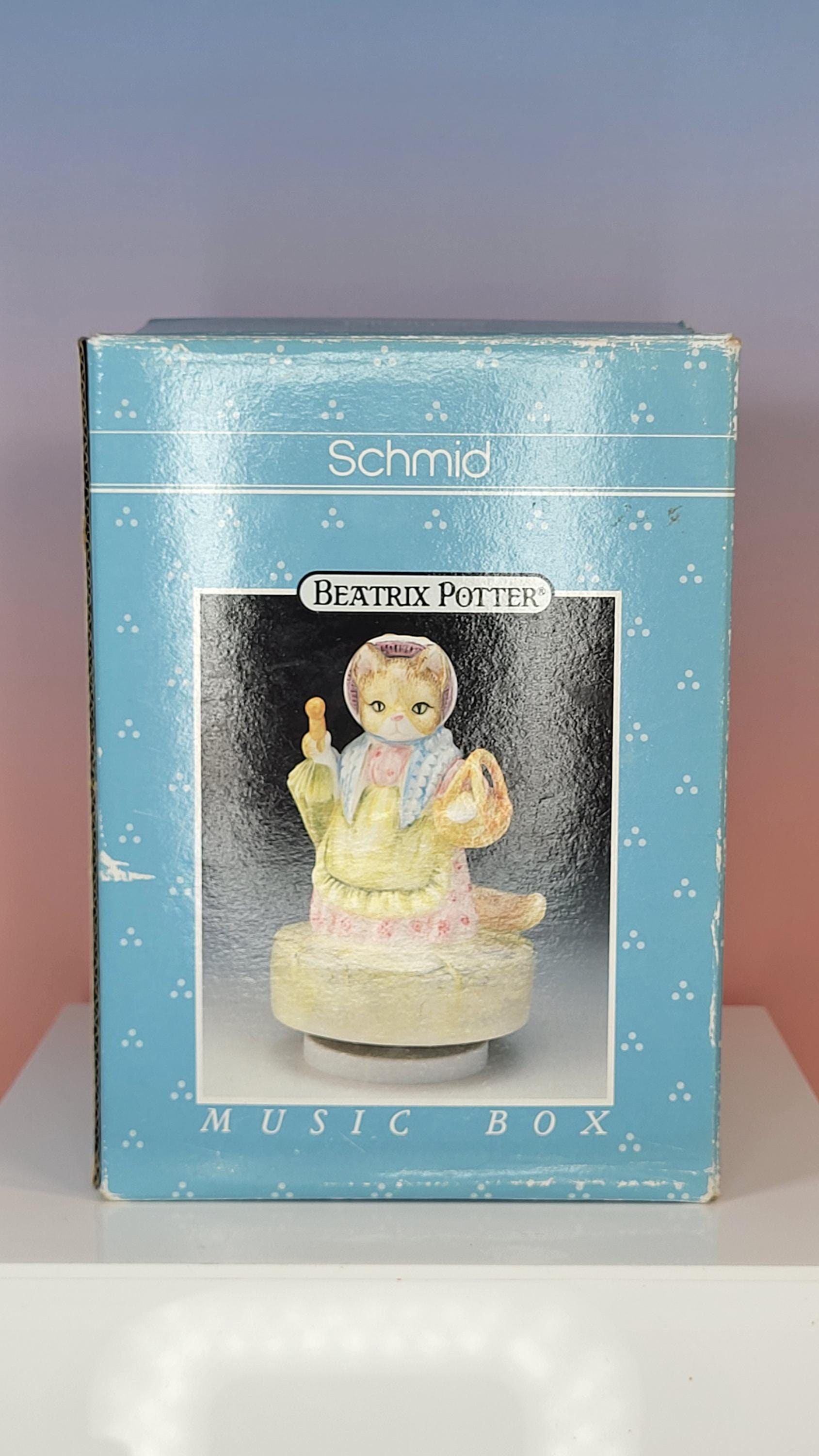 Vintage Schmid Beatrix Potter Mrs. Ribby Music Box view 2