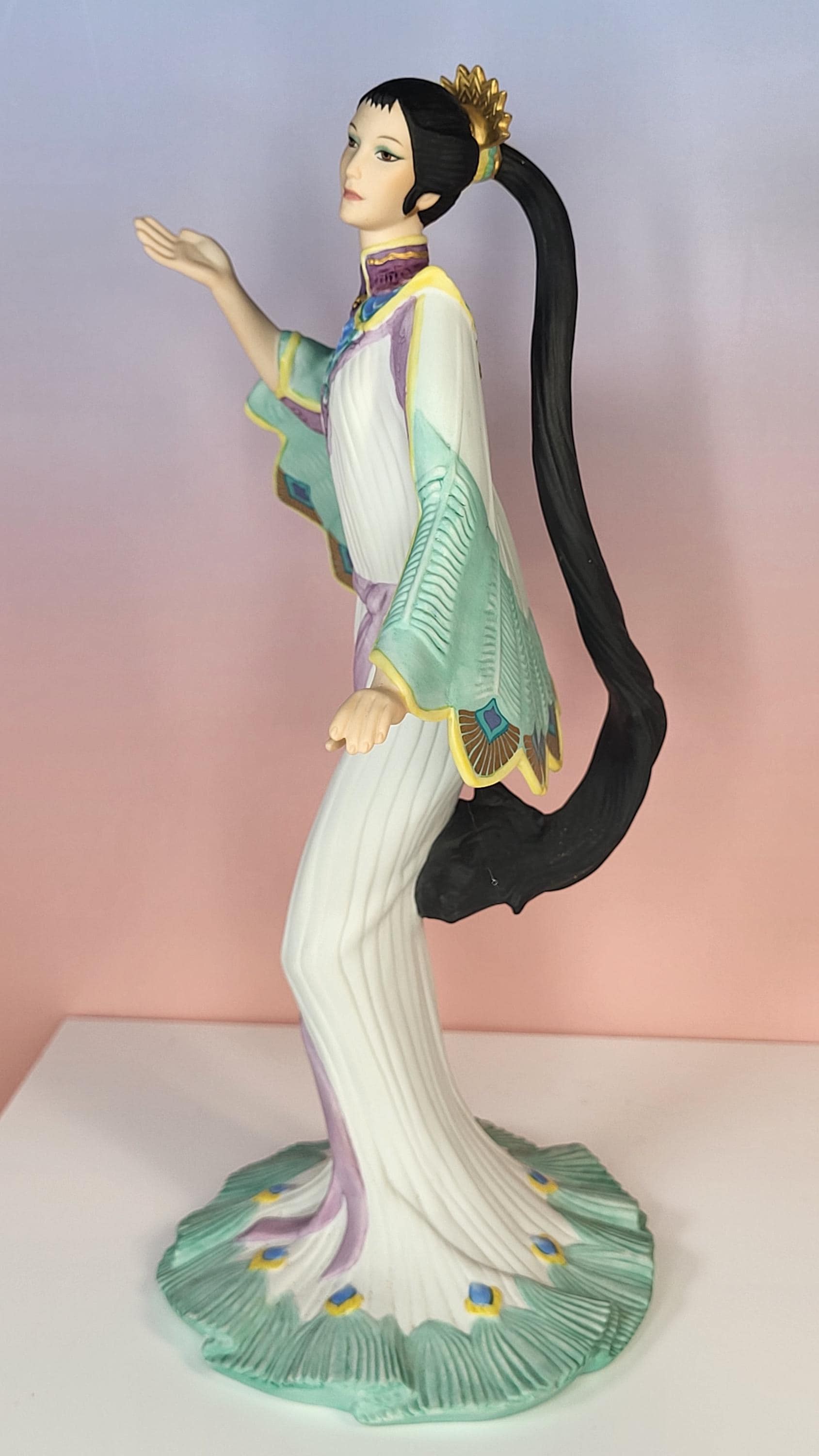 Lenox Peacock Maiden Figurine view 3