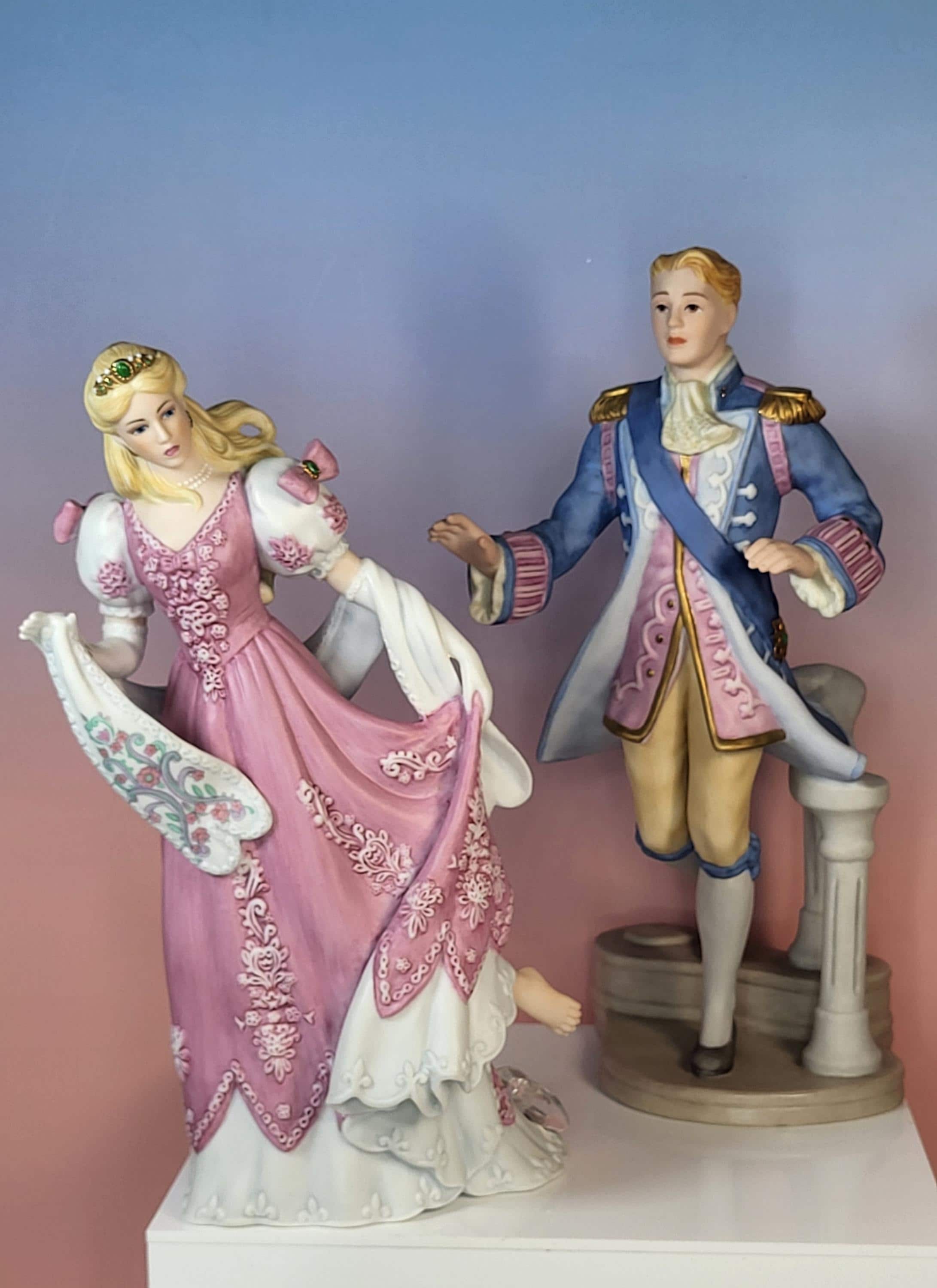 Rare! Lenox Disney Cinderella & Prince Charming Figurine Set