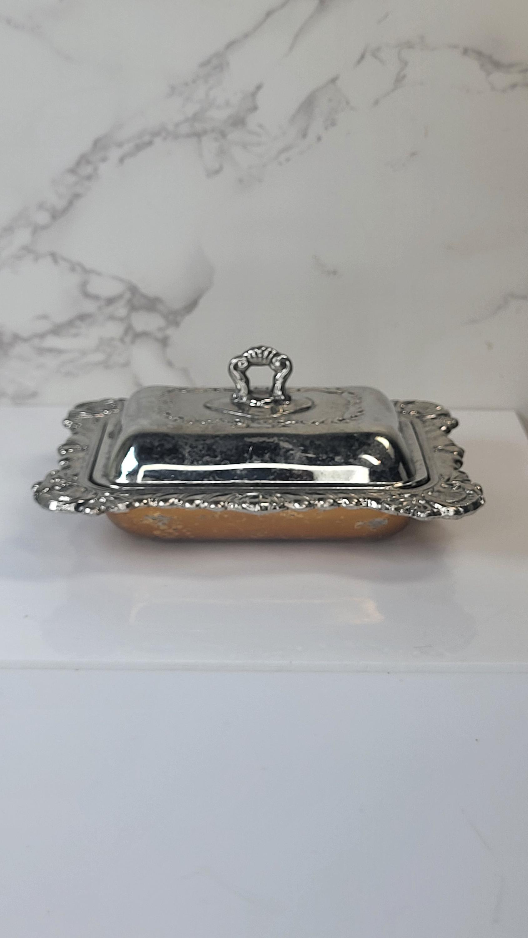 Vintage Silver Plated Trinket Dish