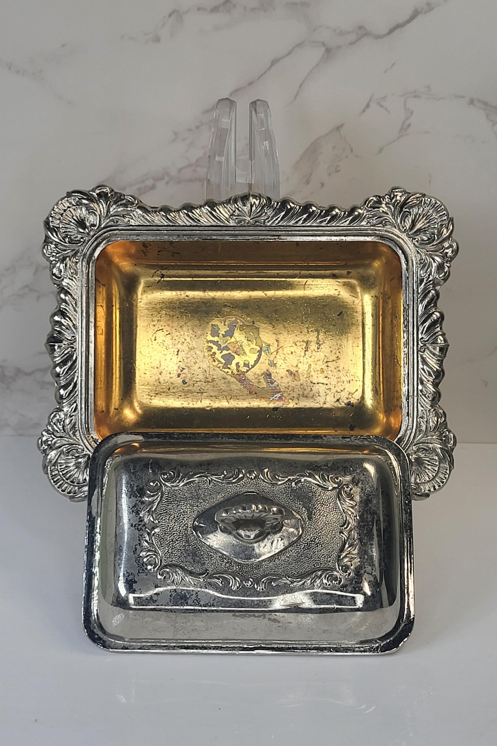 Vintage Silver Plated Trinket Dish view 3