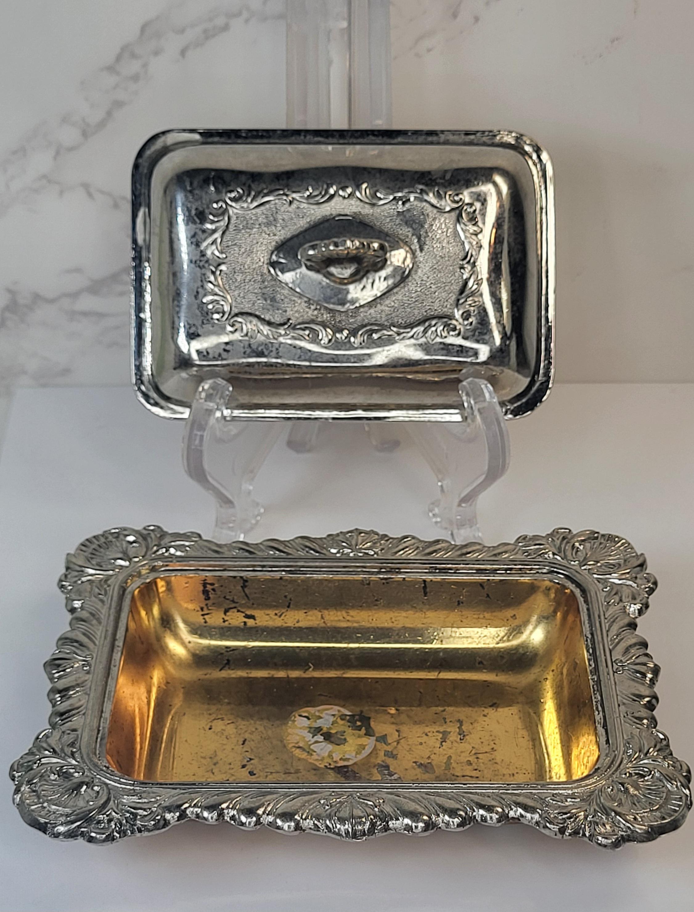 Vintage Silver Plated Trinket Dish view 7