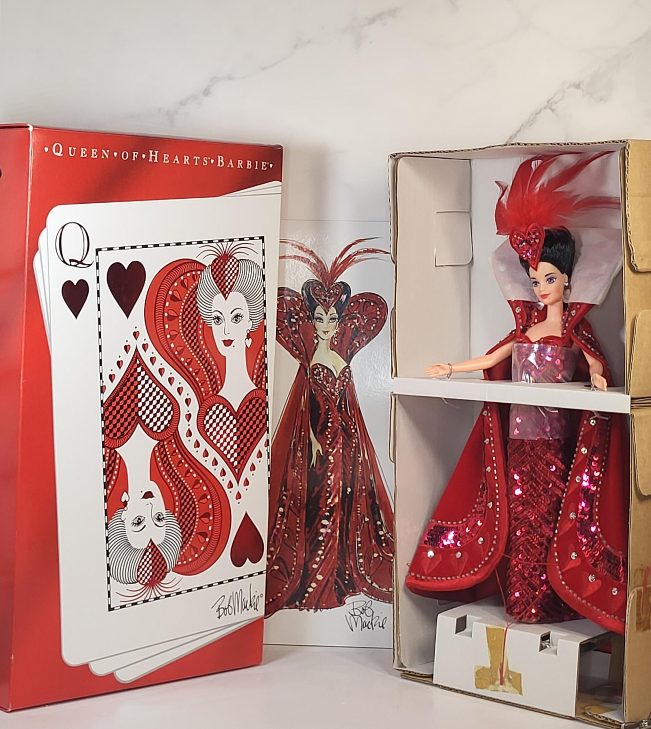 Bob Mackie Queen of Hearts Barbie, 1994 Mattel Collector Edition, NIB view 3