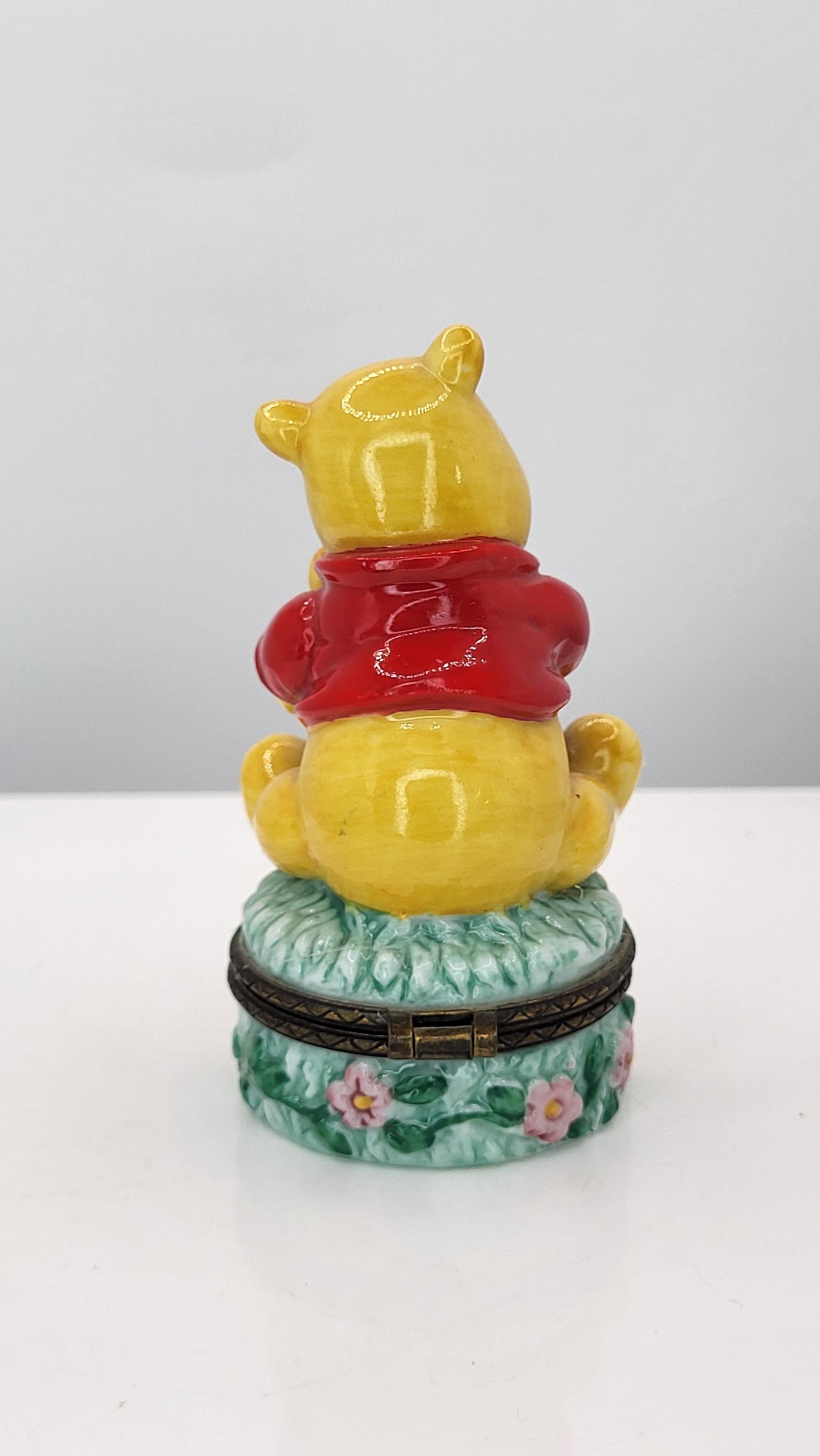 Vintage Disney Winnie the Pooh PHB Porcelain Hinged Box Figurine with Trinket view 6
