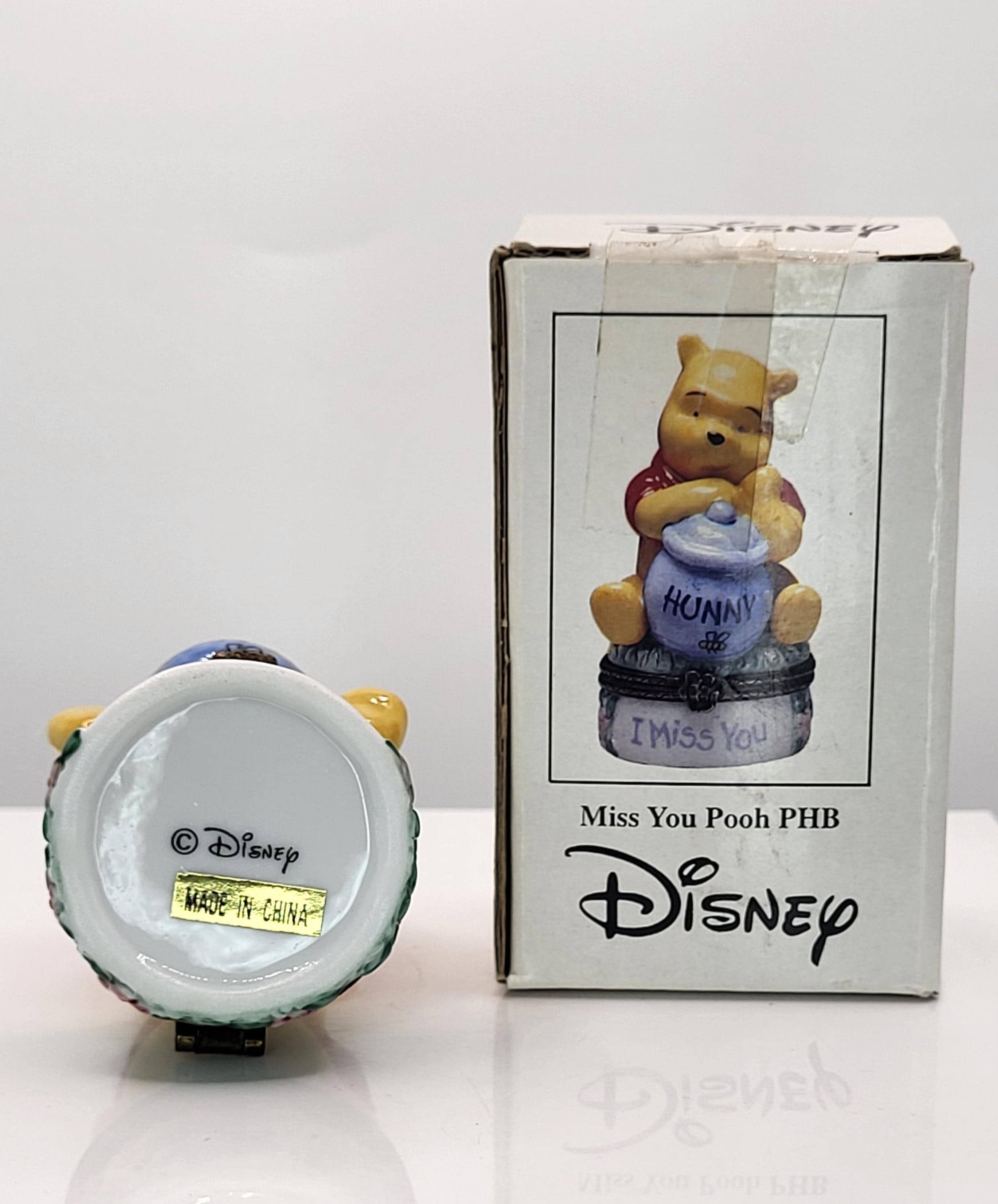 Vintage Disney Winnie the Pooh PHB Porcelain Hinged Box Figurine with Trinket view 8