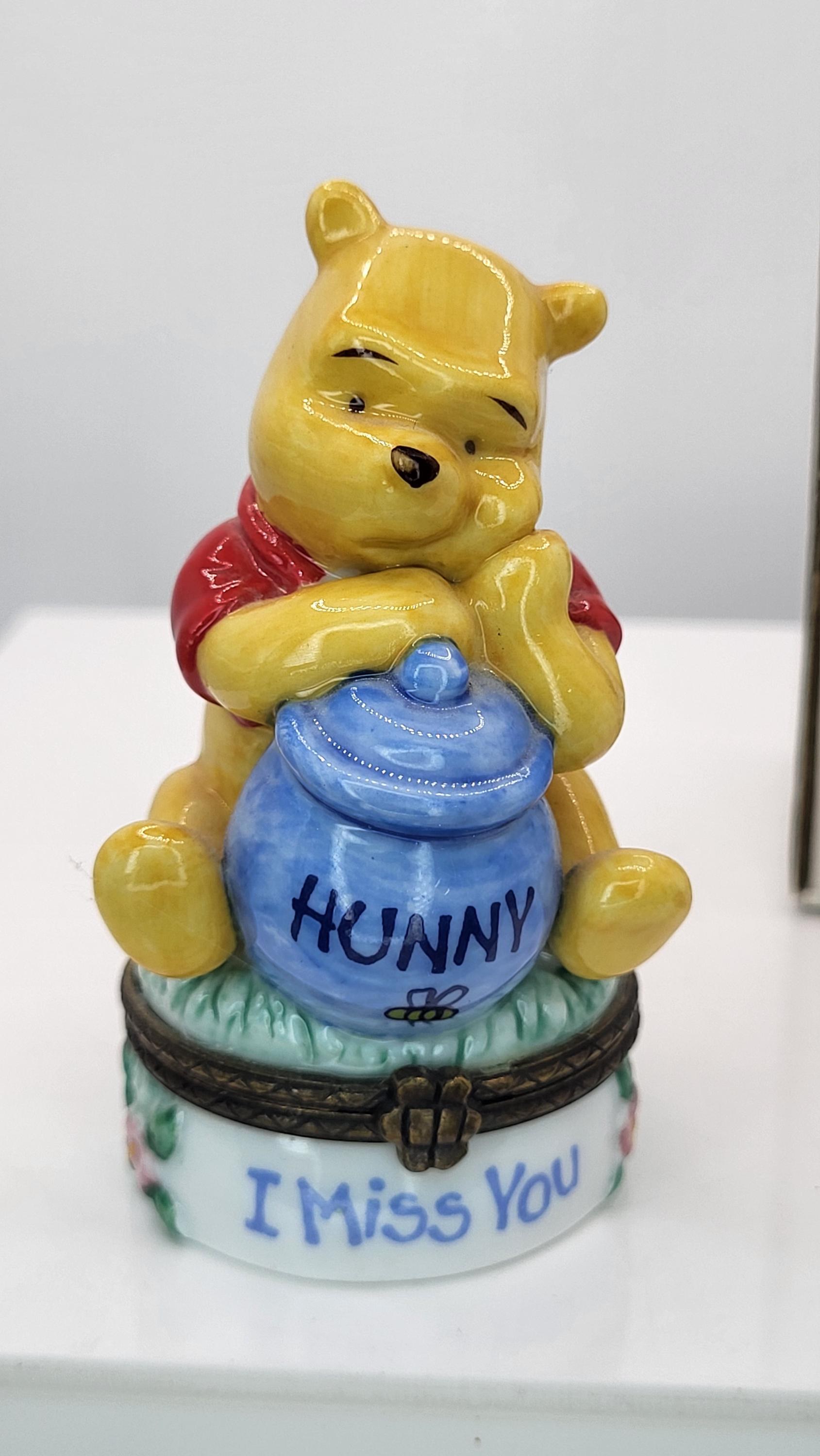 Vintage Disney Winnie the Pooh PHB Porcelain Hinged Box Figurine with Trinket view 9
