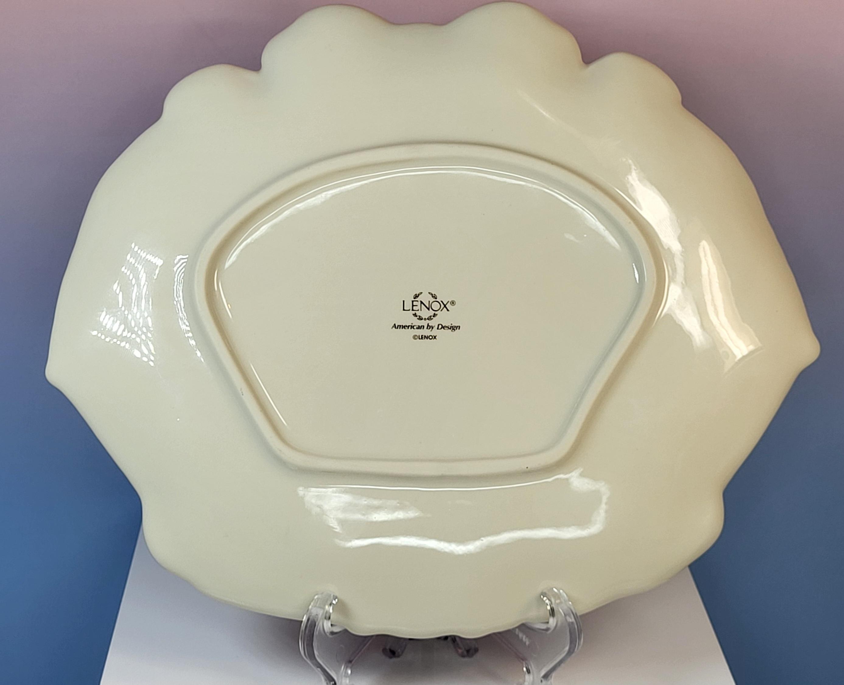 Lenox Happy Spring Figural Basket Serving Tray - Porcelain Easter Egg Tulip Platter view 7