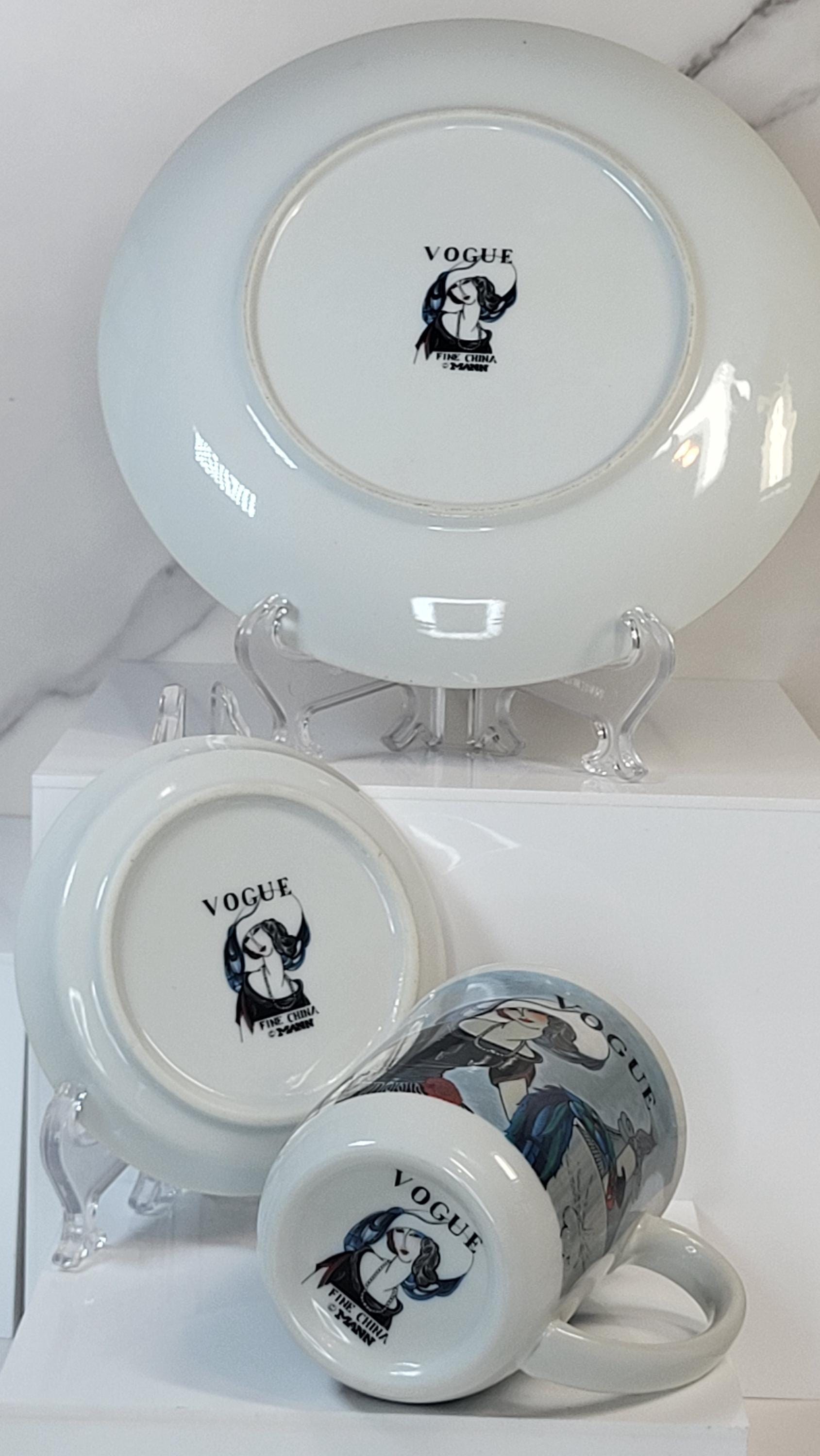 Seymour Mann Vogue Fine China Set - Helen Dryden Art Deco Fashion Illustrations view 11