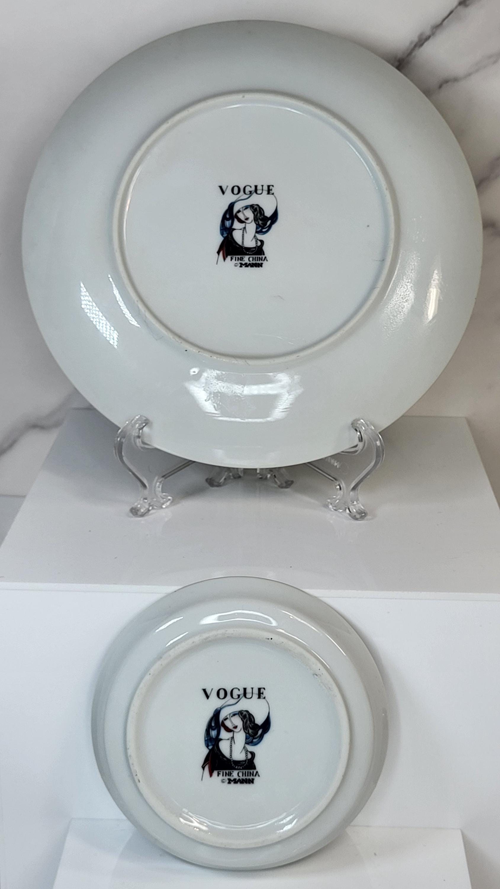 Seymour Mann Vogue Fine China Set - Helen Dryden Art Deco Fashion Illustrations view 5