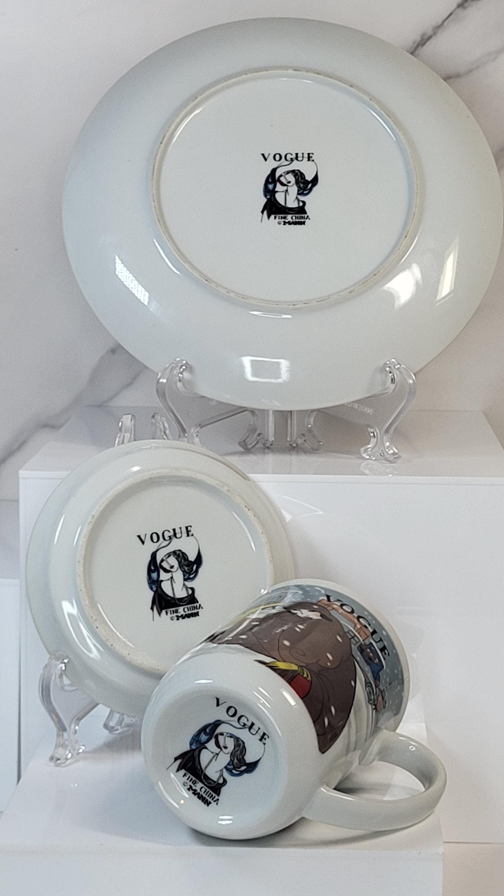 Seymour Mann Vogue Fine China Set - Helen Dryden Art Deco Fashion Illustrations view 9