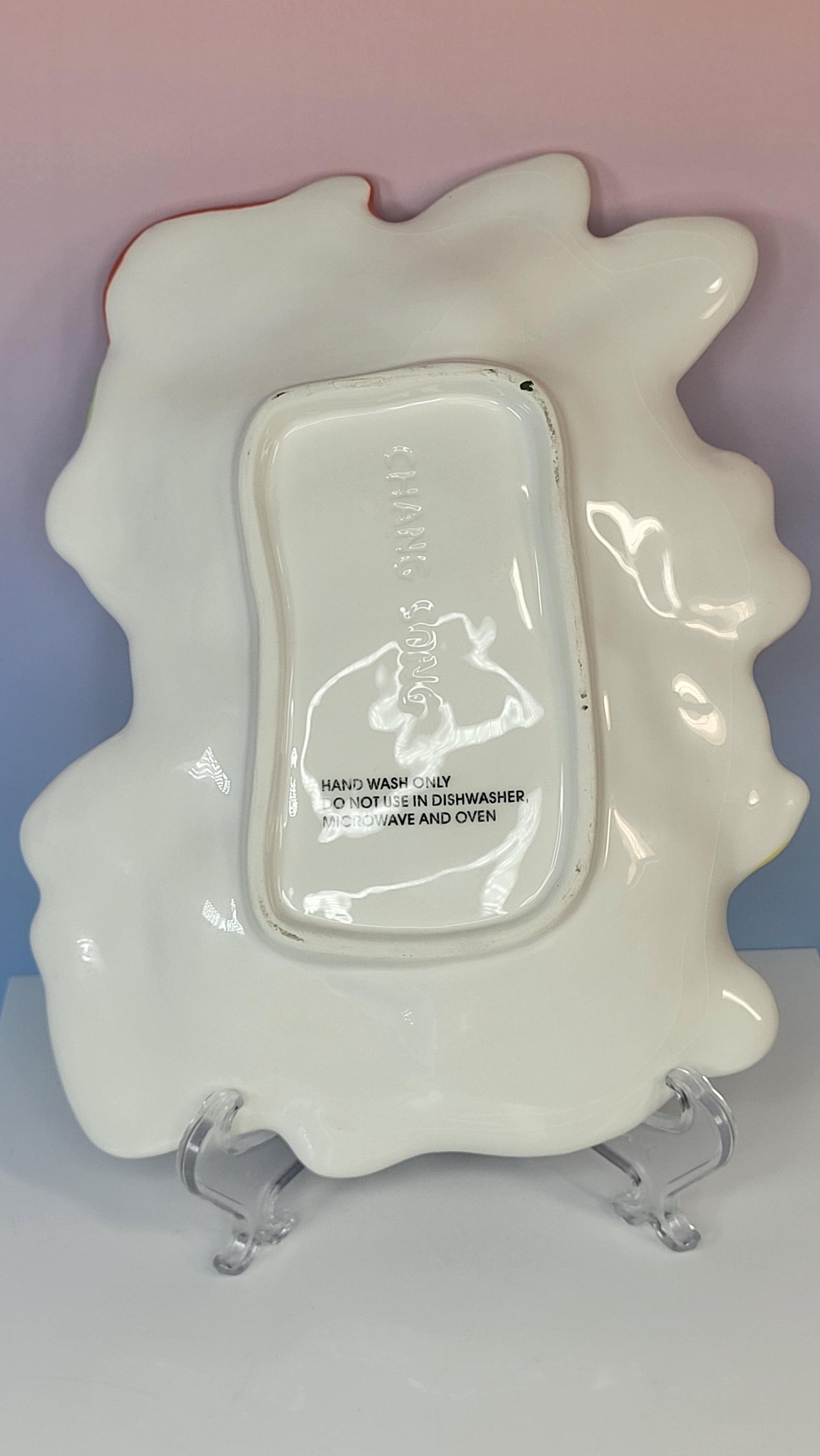 Vintage Chang Song Bunny Tulip Candy Dish view 3