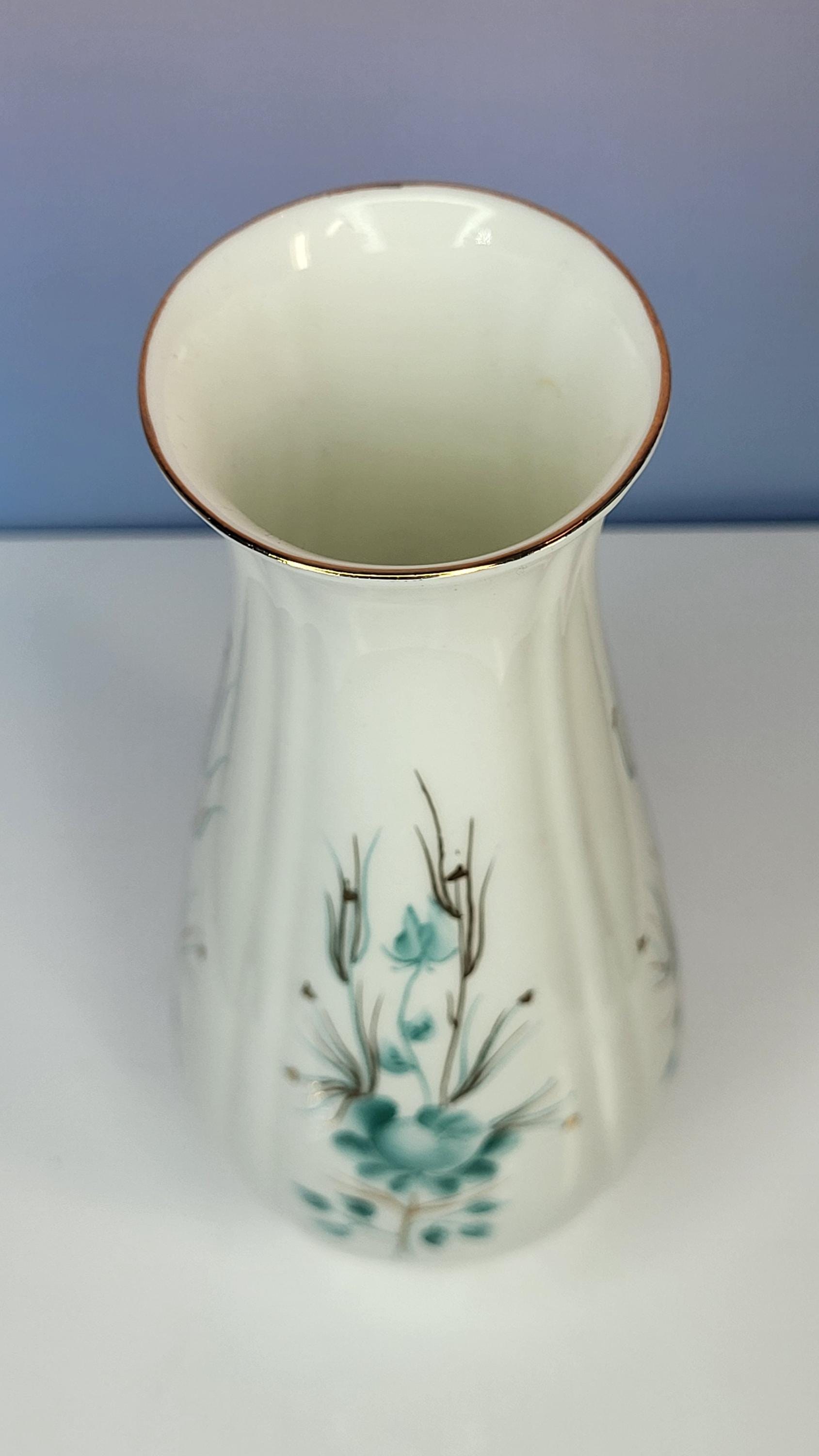 Antique Porcelain Vases: Sitzendorf, Takahashi, Aynsley 3-Piece Set view 11
