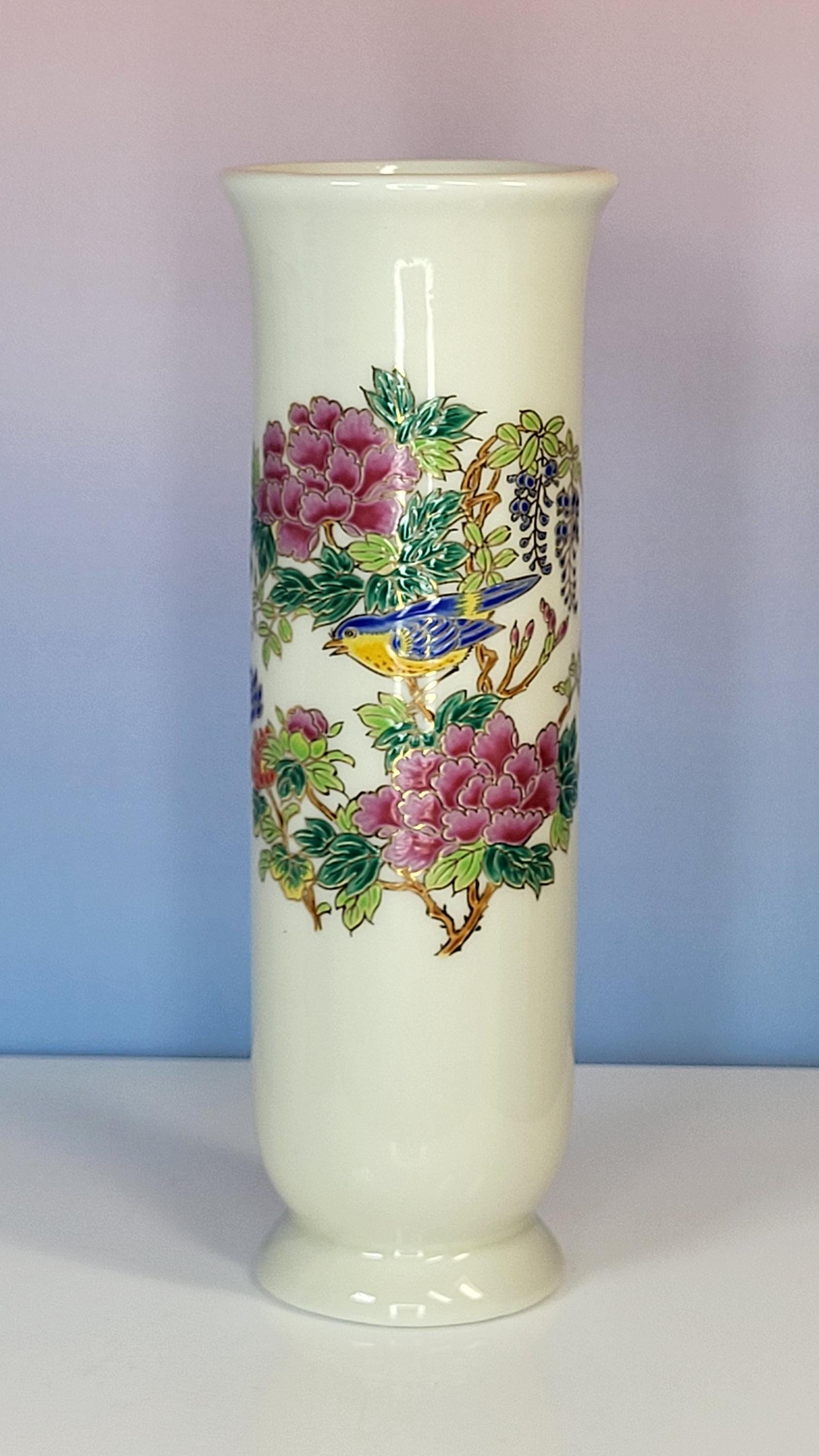 Antique Porcelain Vases: Sitzendorf, Takahashi, Aynsley 3-Piece Set view 13