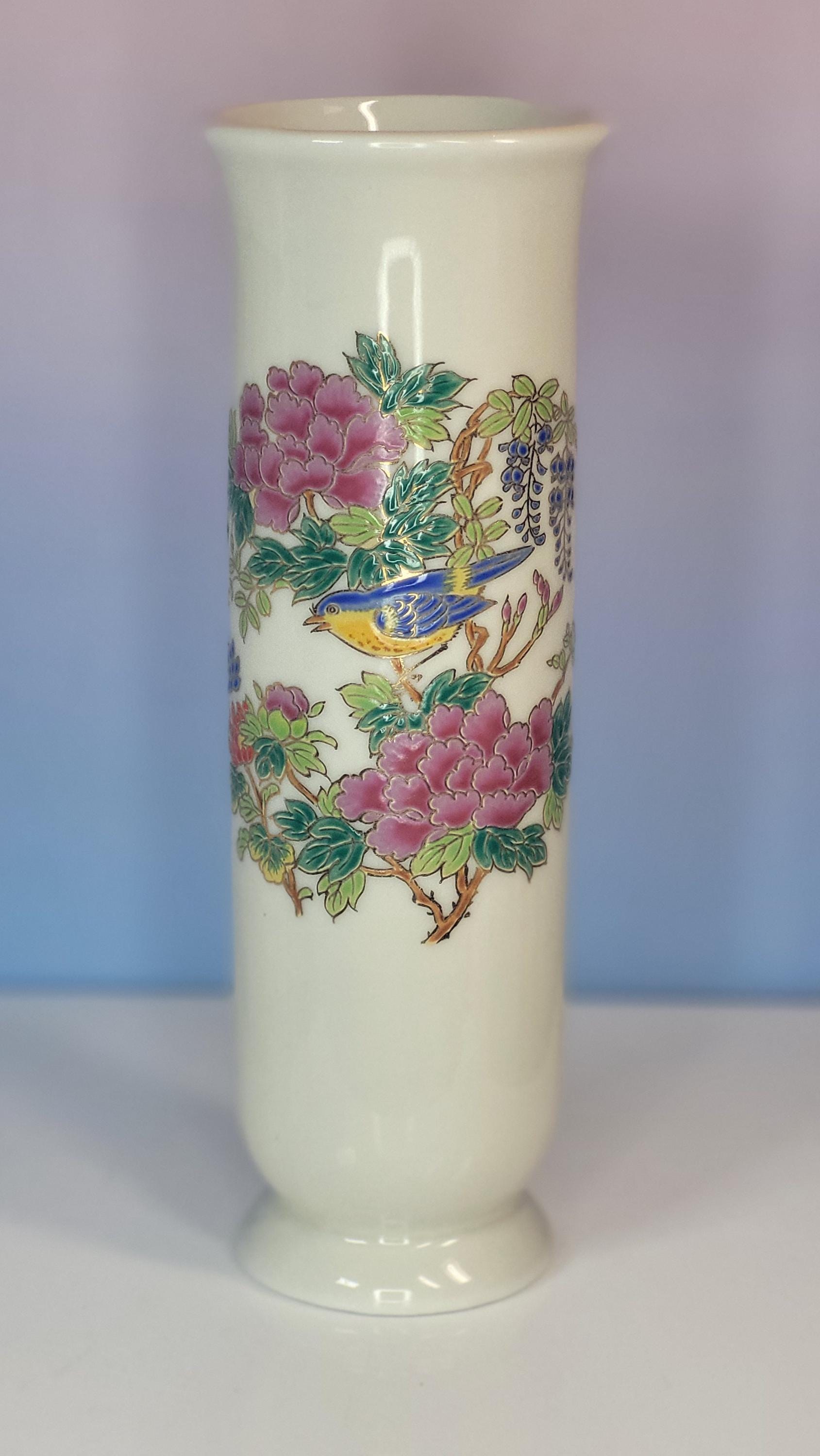 Antique Porcelain Vases: Sitzendorf, Takahashi, Aynsley 3-Piece Set view 14