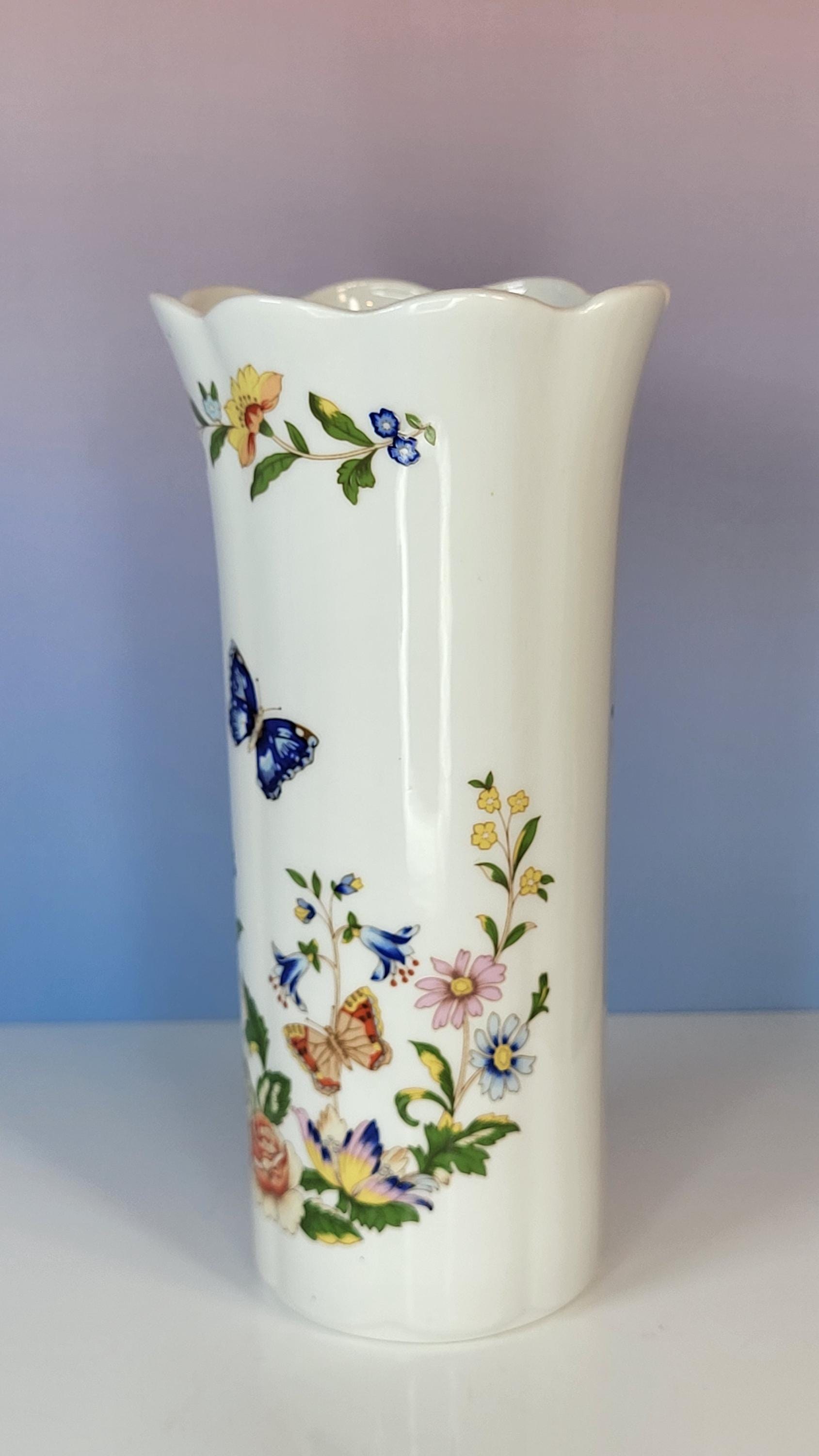 Antique Porcelain Vases: Sitzendorf, Takahashi, Aynsley 3-Piece Set view 4