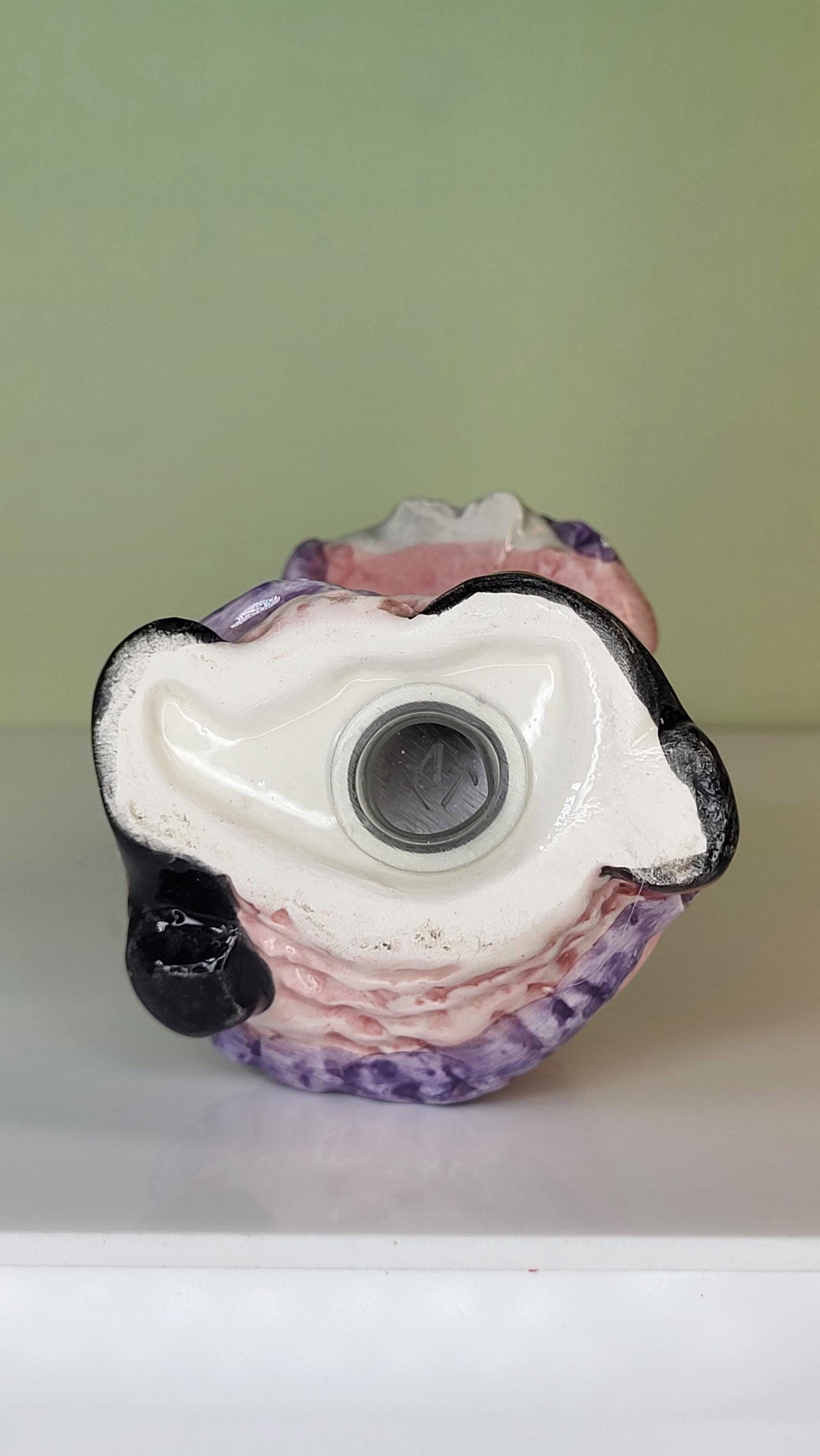 Rare Fitz and Floyd Spring Collector's Set: "Promenade" Rabbit Vase with Glass Insert and Cotton Tailors Bunny Shakers view 19