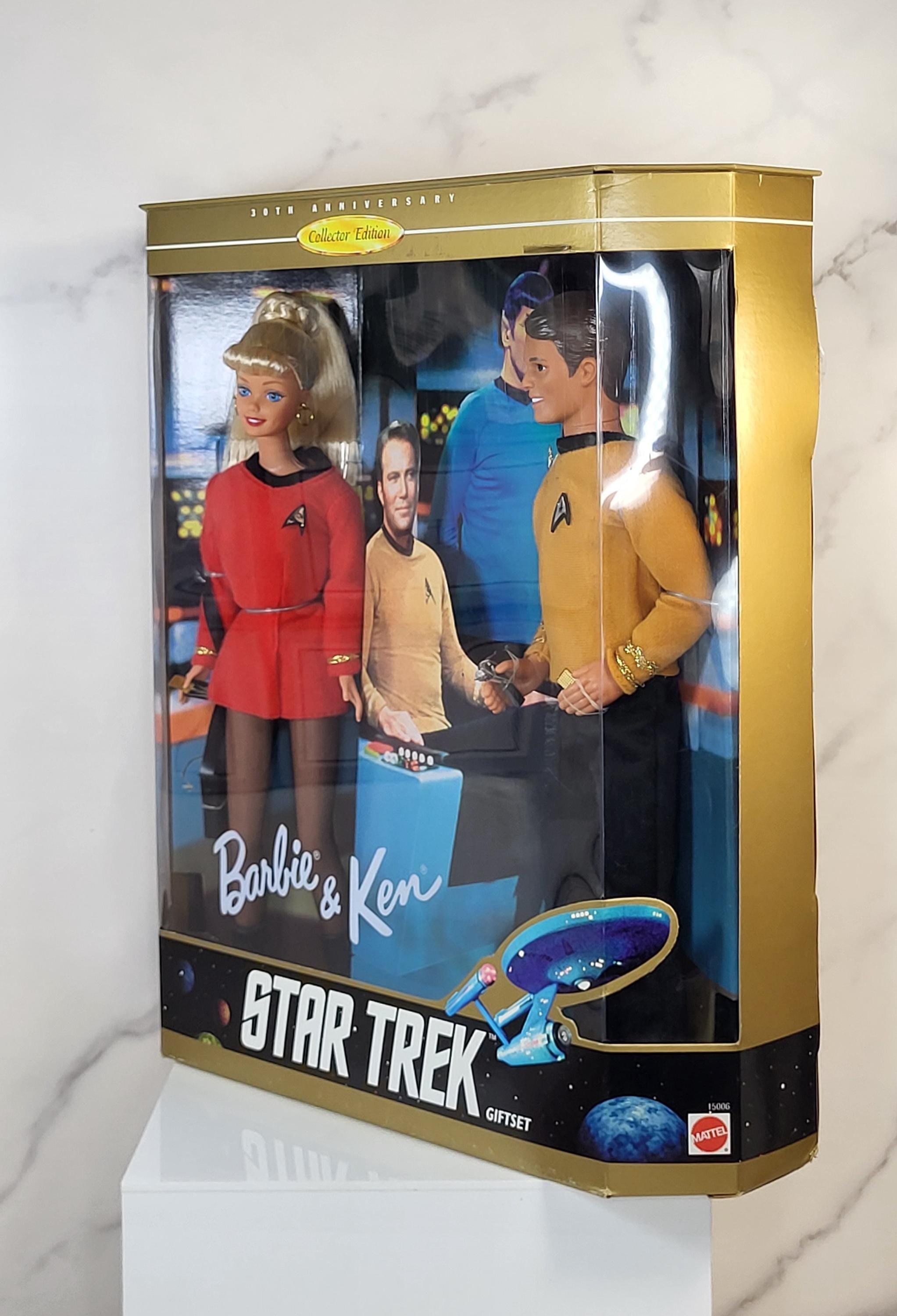 Vintage 1996 Star Trek Barbie & Ken 30th Anniversary Gift Set - NRFB Excellent Condition - All Accessories Factory Secured view 3