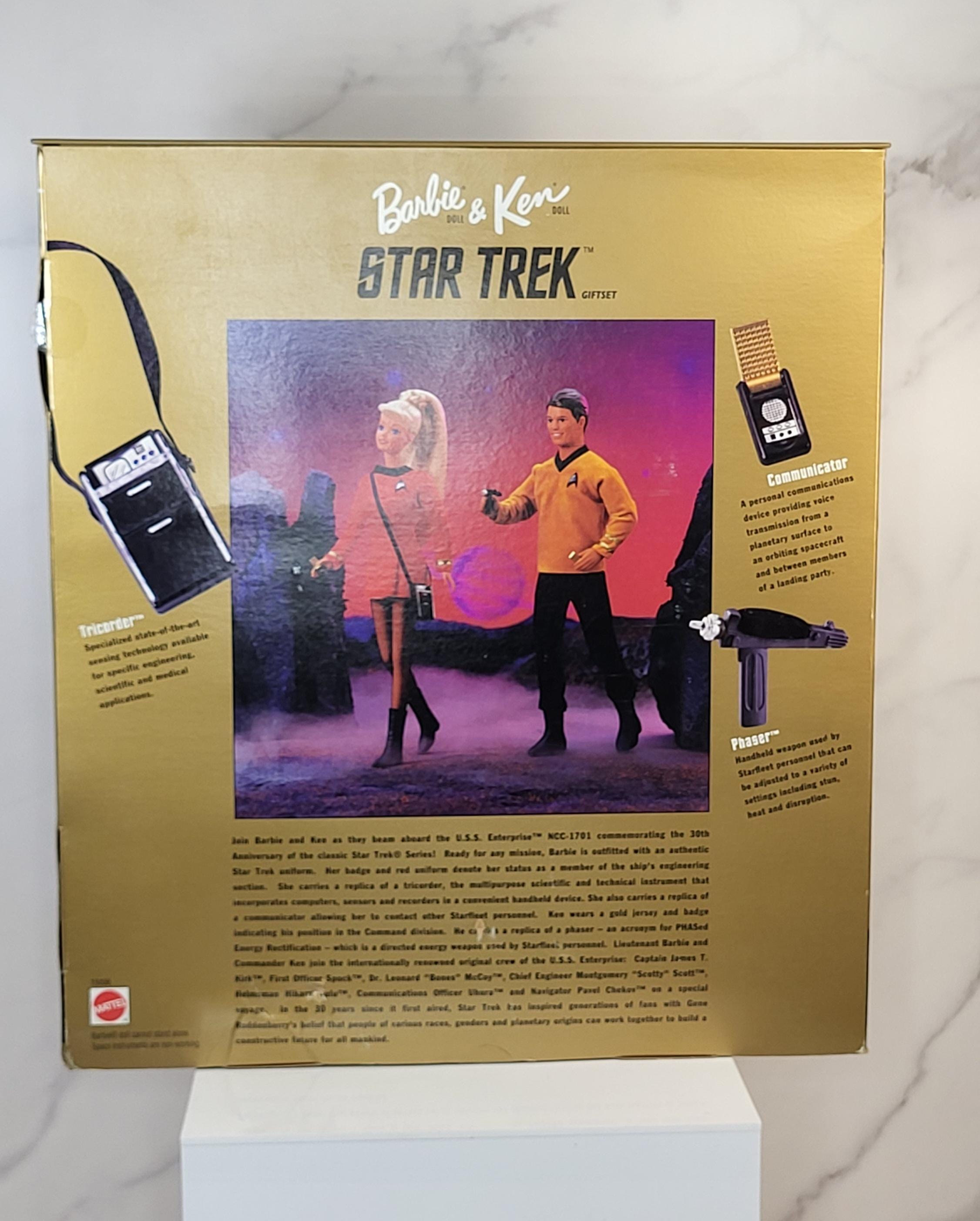 Vintage 1996 Star Trek Barbie & Ken 30th Anniversary Gift Set - NRFB Excellent Condition - All Accessories Factory Secured view 4
