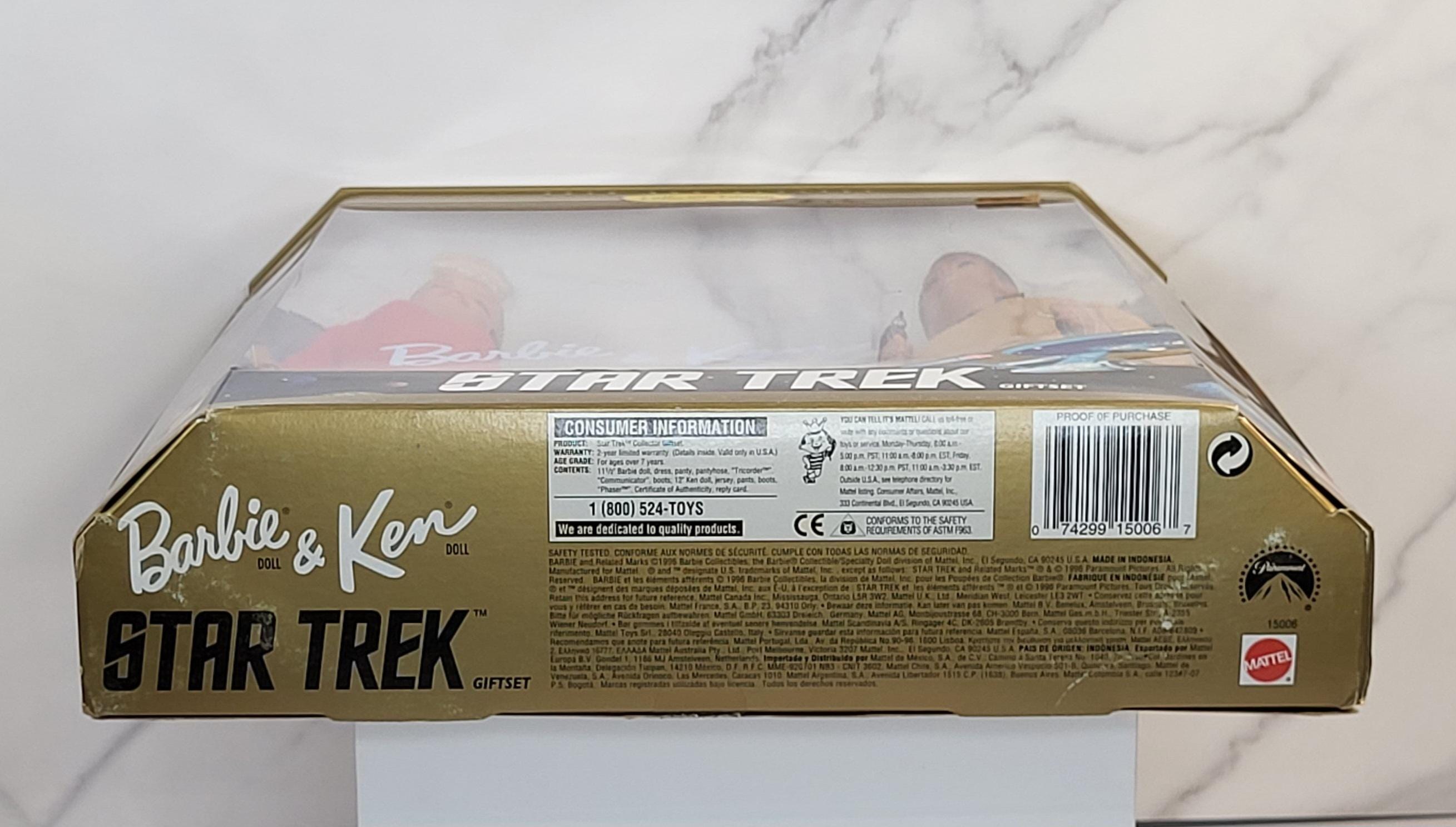 Vintage 1996 Star Trek Barbie & Ken 30th Anniversary Gift Set - NRFB Excellent Condition - All Accessories Factory Secured view 6