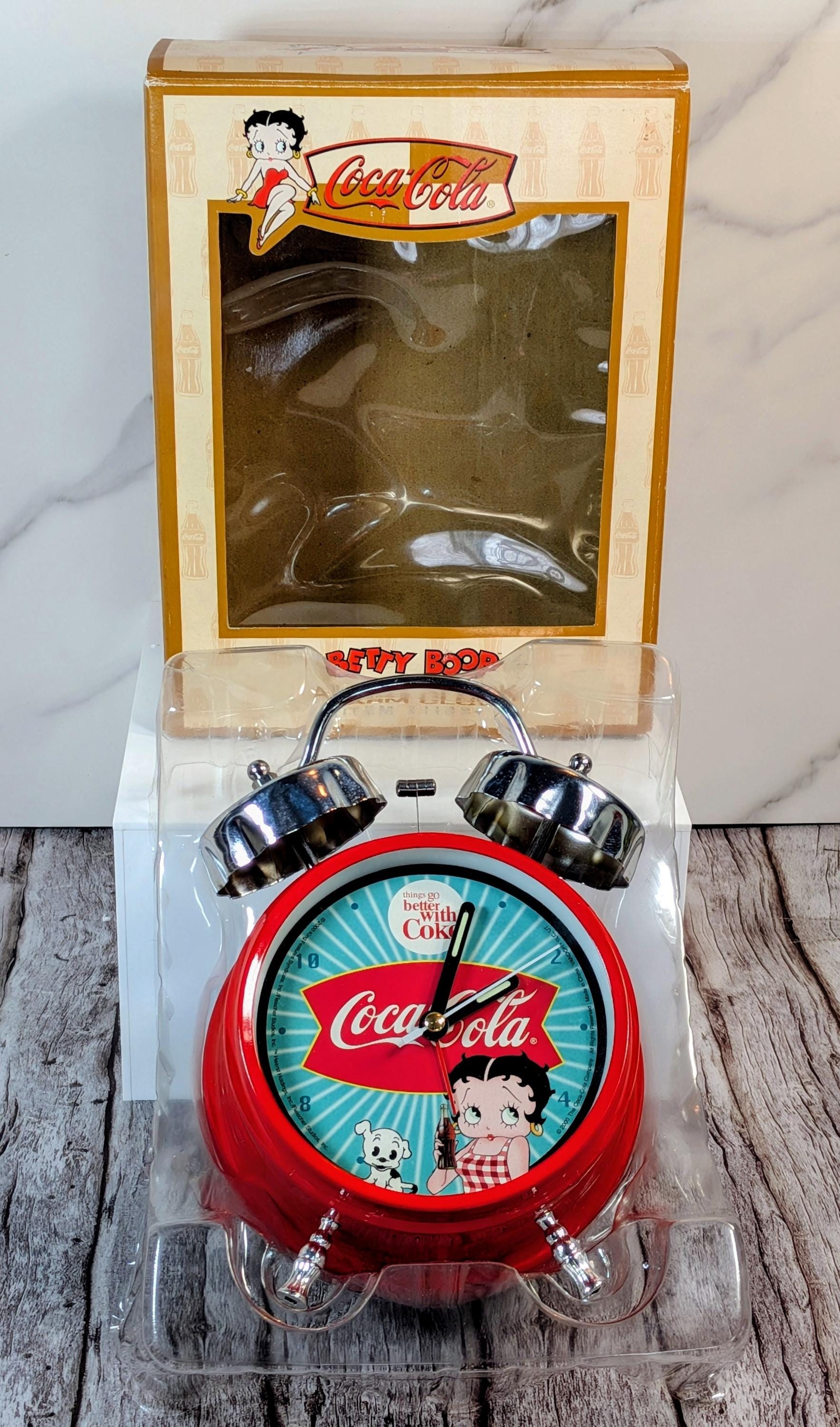 Vintage 2000 Betty Boop & Coca-Cola "Twin Bell" Alarm Clock - Mint in Box view 3
