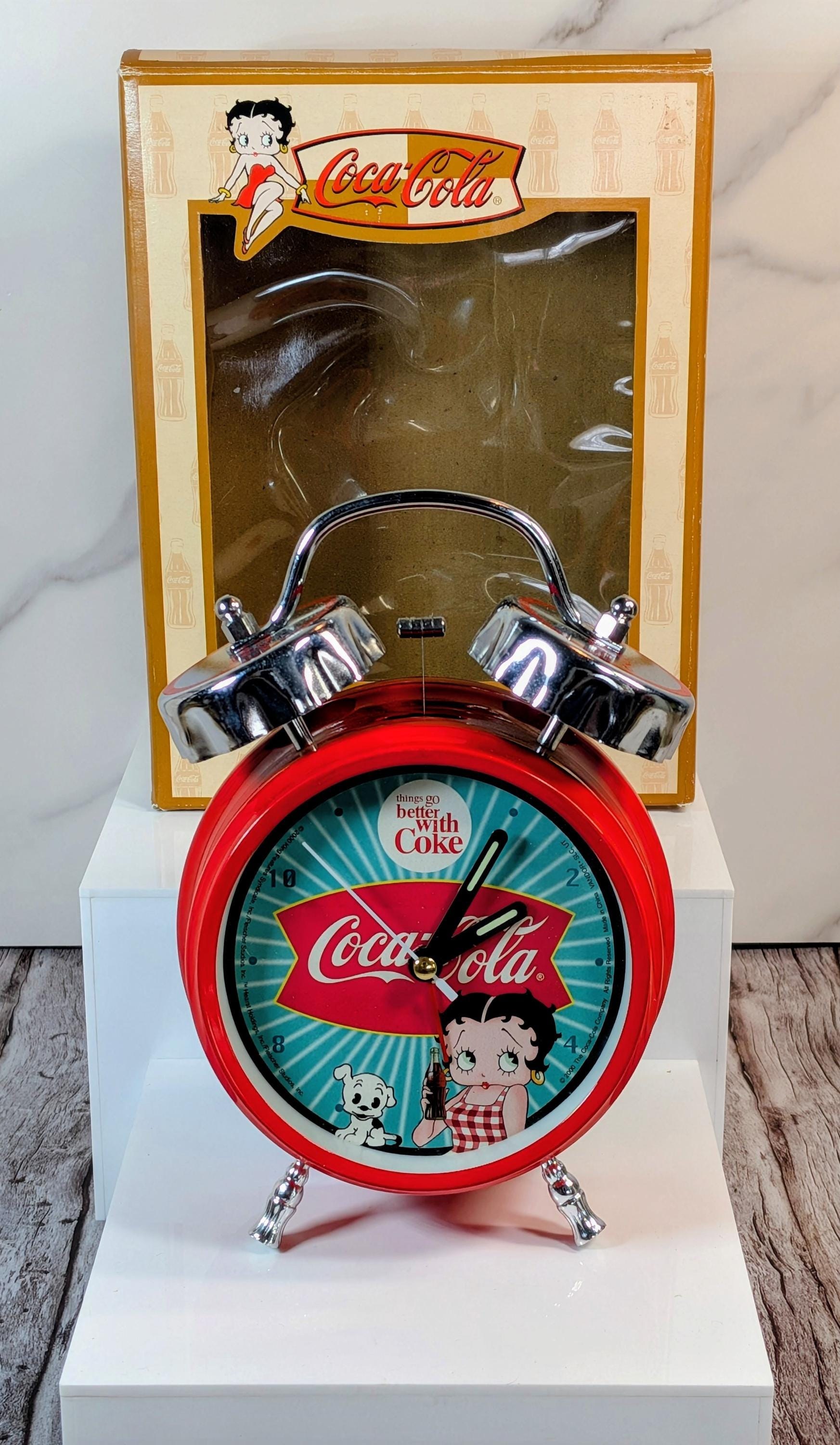Vintage 2000 Betty Boop & Coca-Cola "Twin Bell" Alarm Clock - Mint in Box view 5