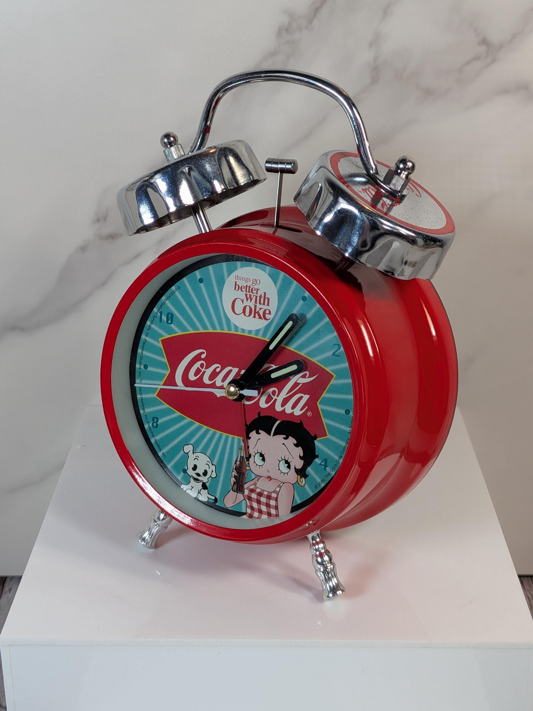 Vintage 2000 Betty Boop & Coca-Cola "Twin Bell" Alarm Clock - Mint in Box view 7