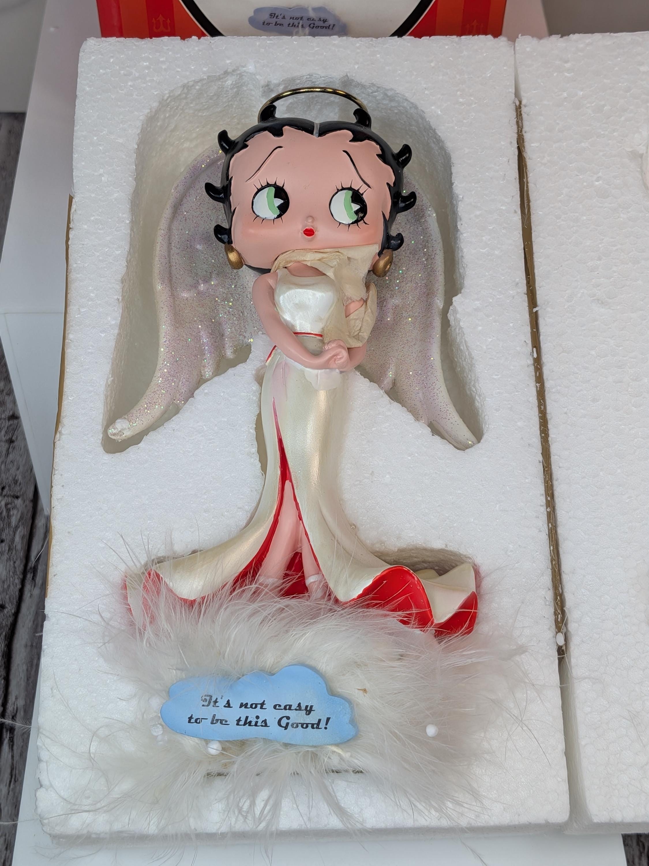 Vintage 2001 Betty Boop Angel Bobblehead Figurine - Mint in Original Box! view 3