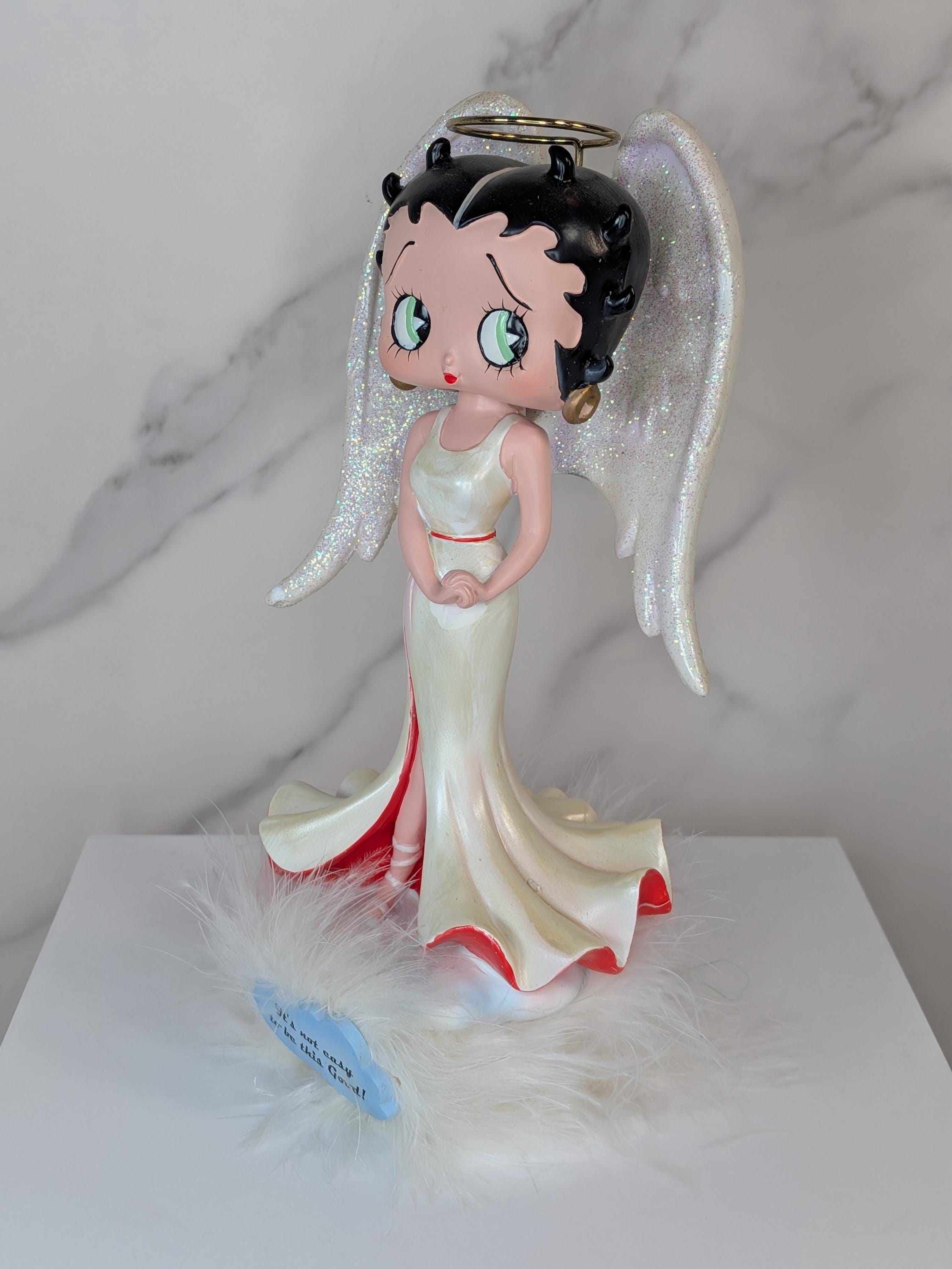 Vintage 2001 Betty Boop Angel Bobblehead Figurine - Mint in Original Box! view 8