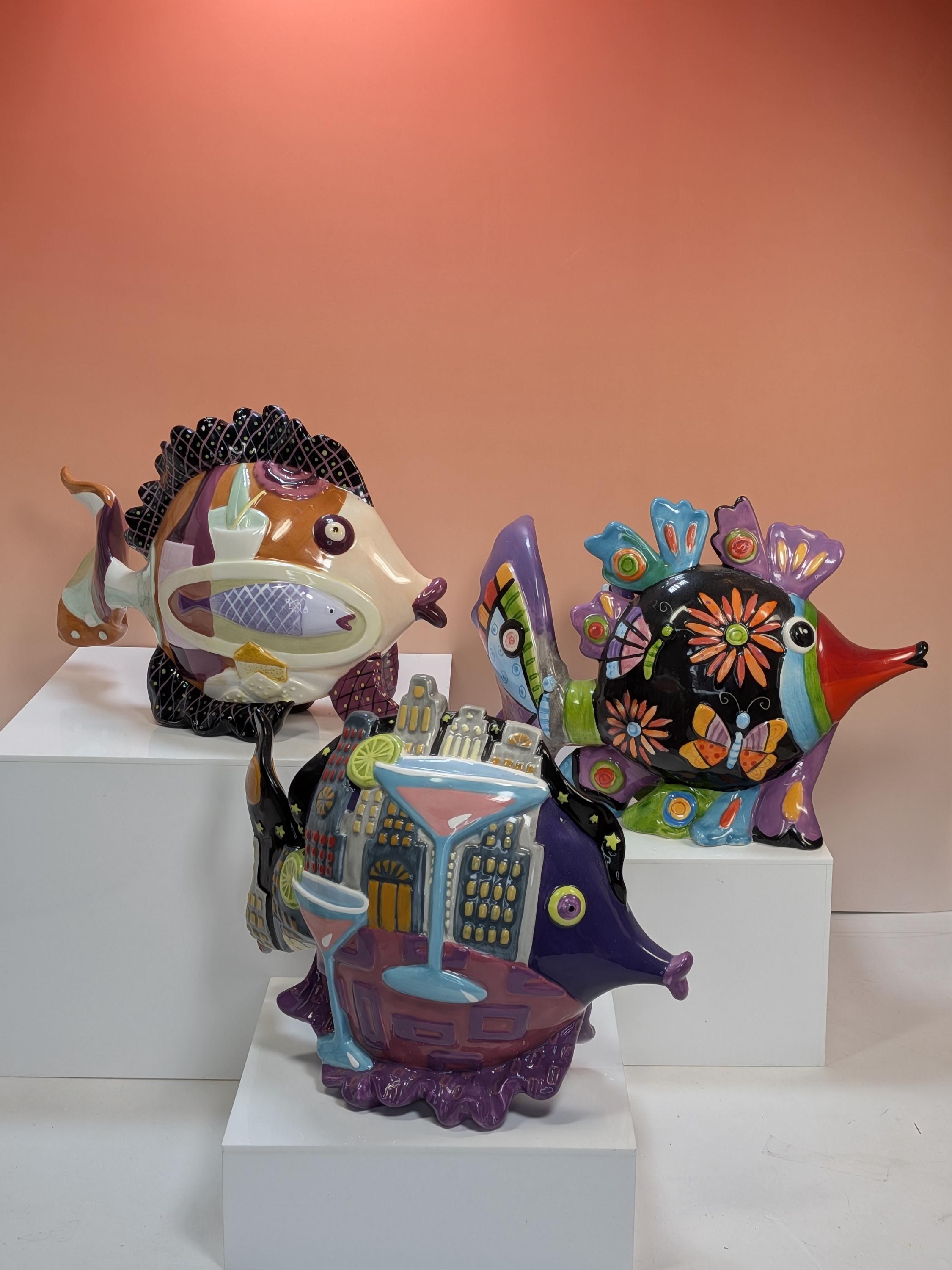 Set of 3 Westland Giftware "Fish Outta Water" Bistro Collection view 2