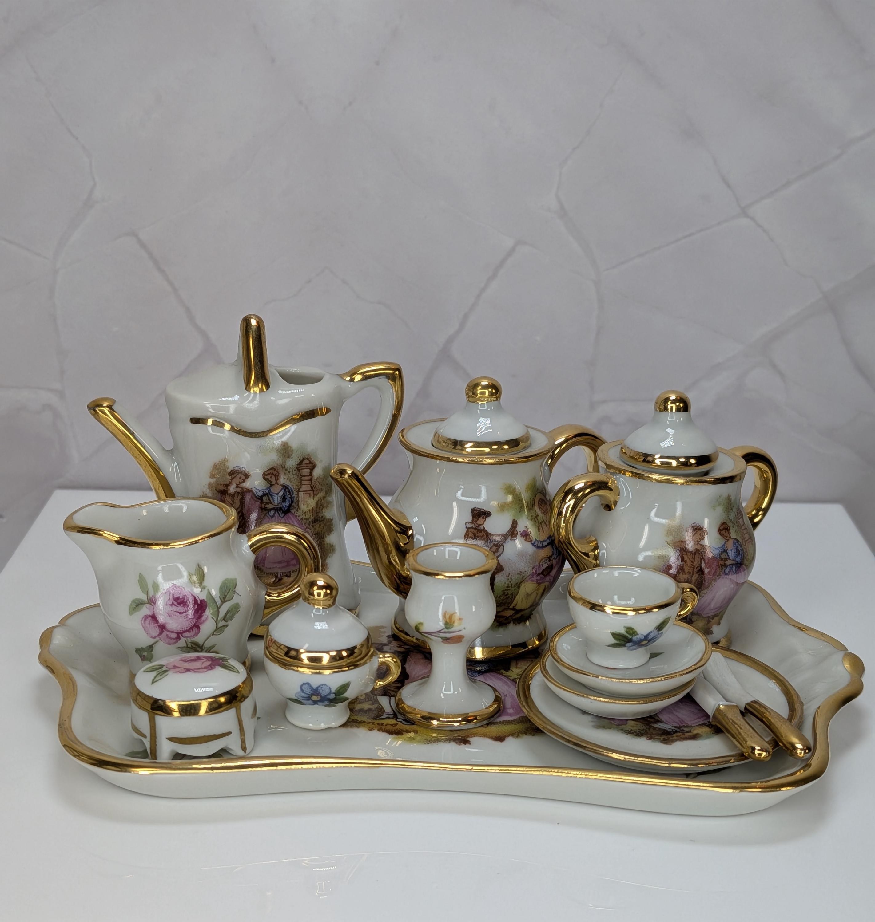 The Royal Miniature Estate: A Vintage 22-Piece Limoges France Treasure Trove! Pristine Condition view 2