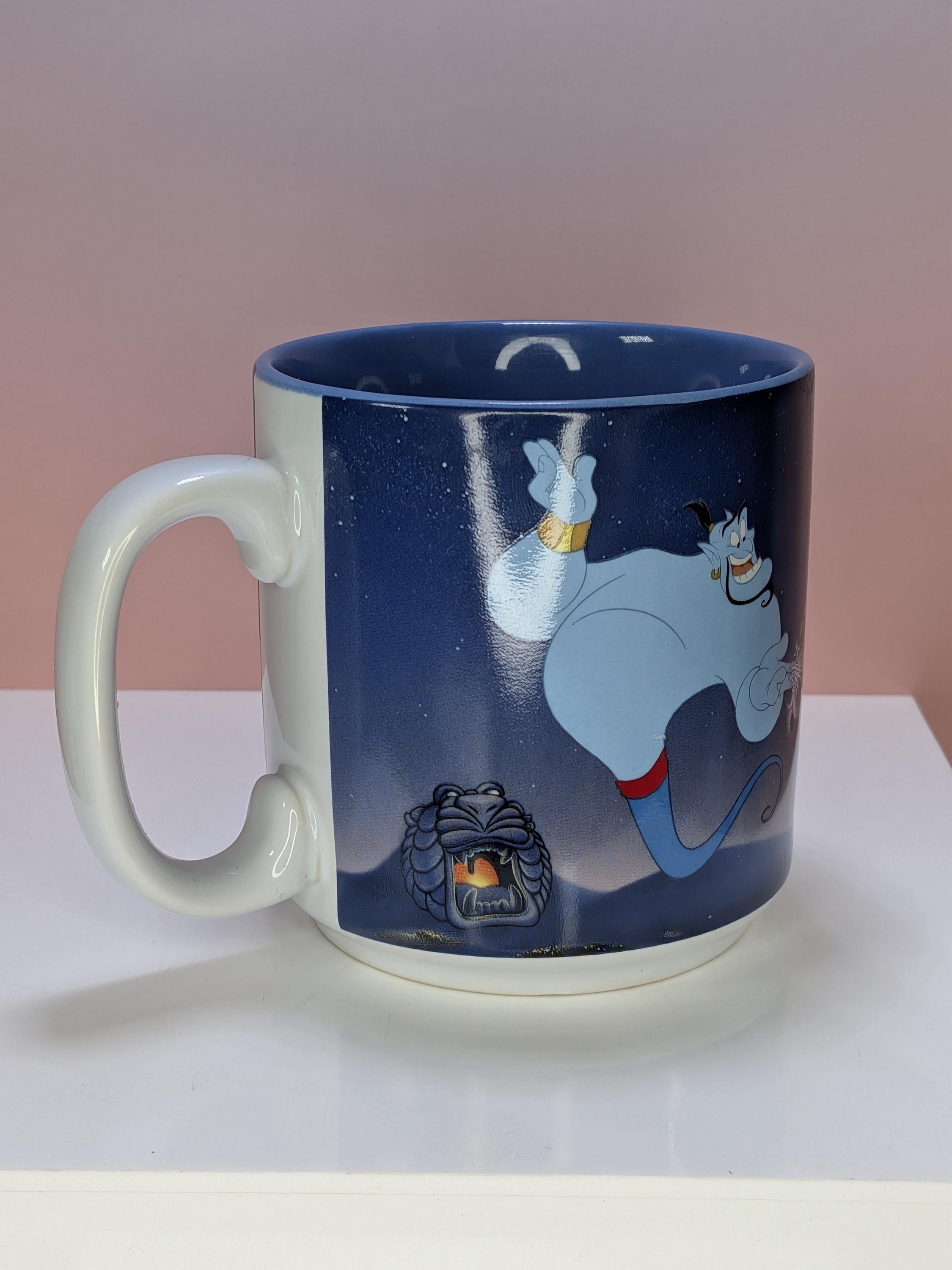 Vintage 1990s Disney Store Exclusive Aladdin & Jasmine "A Whole New World" Balcony Mug - Collector’s Edition with Original Box! view 4