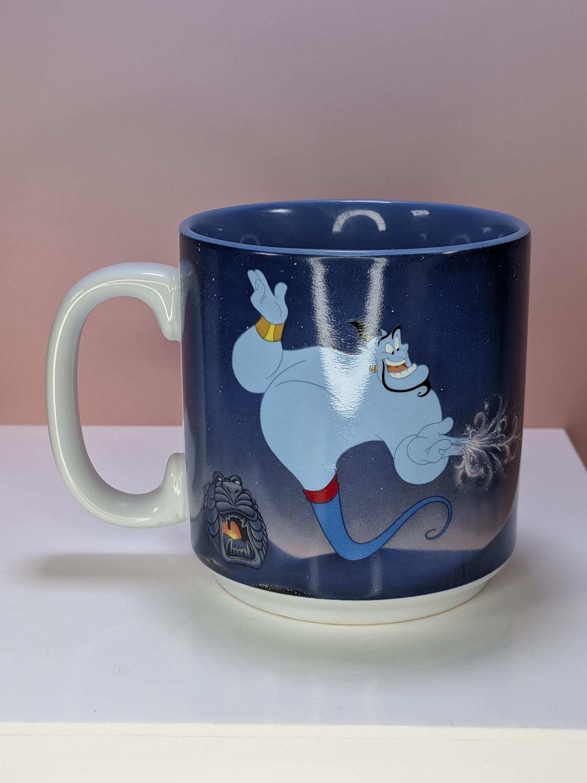 Vintage 1990s Disney Store Exclusive Aladdin & Jasmine "A Whole New World" Balcony Mug - Collector’s Edition with Original Box! view 5