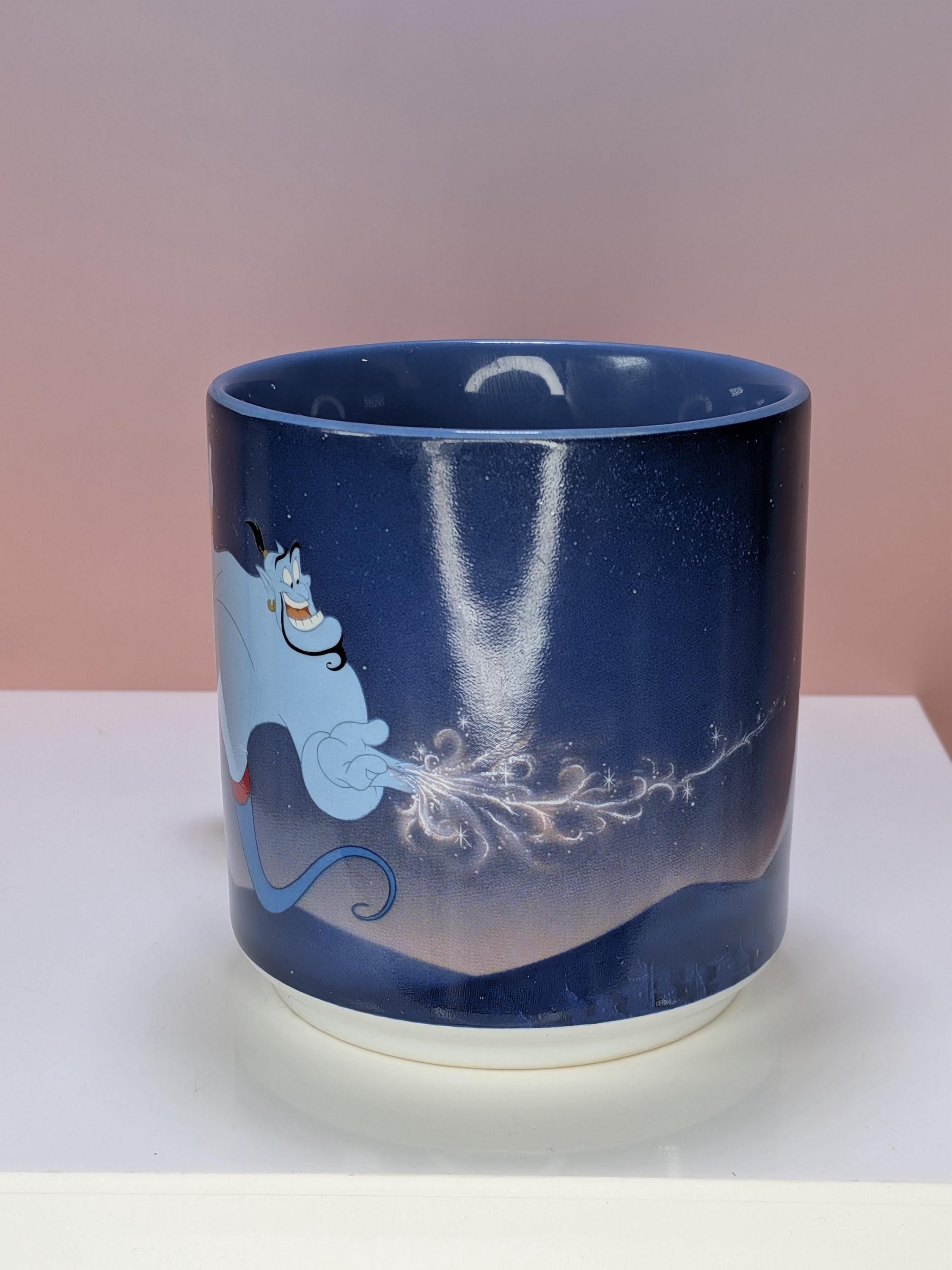 Vintage 1990s Disney Store Exclusive Aladdin & Jasmine "A Whole New World" Balcony Mug - Collector’s Edition with Original Box! view 6