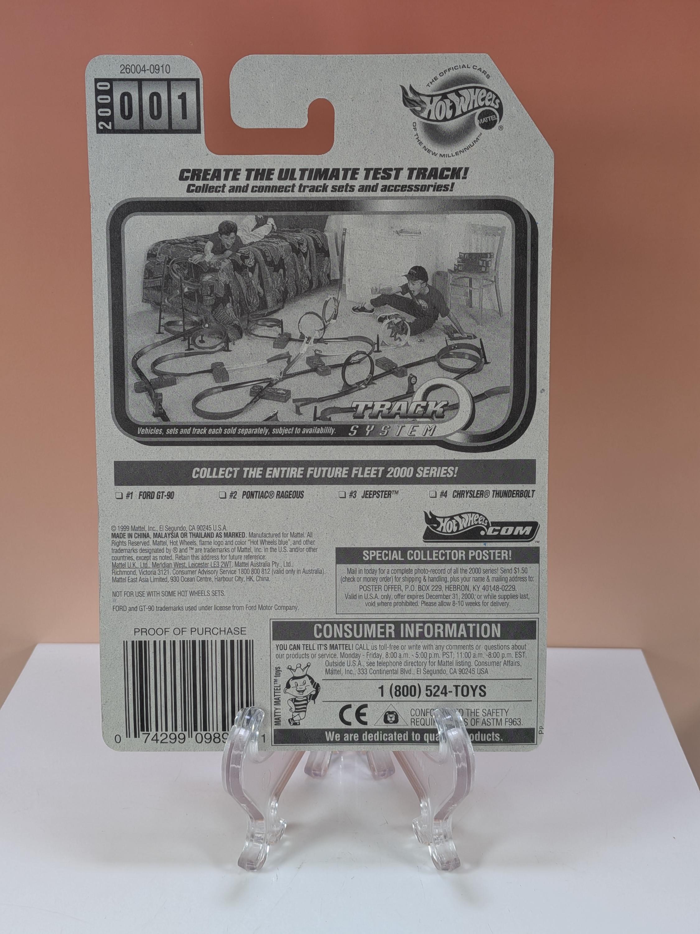 Mint Set! 2000 Hot Wheels Future Fleet Series - Complete 4-Car Collection #001-004 view 3