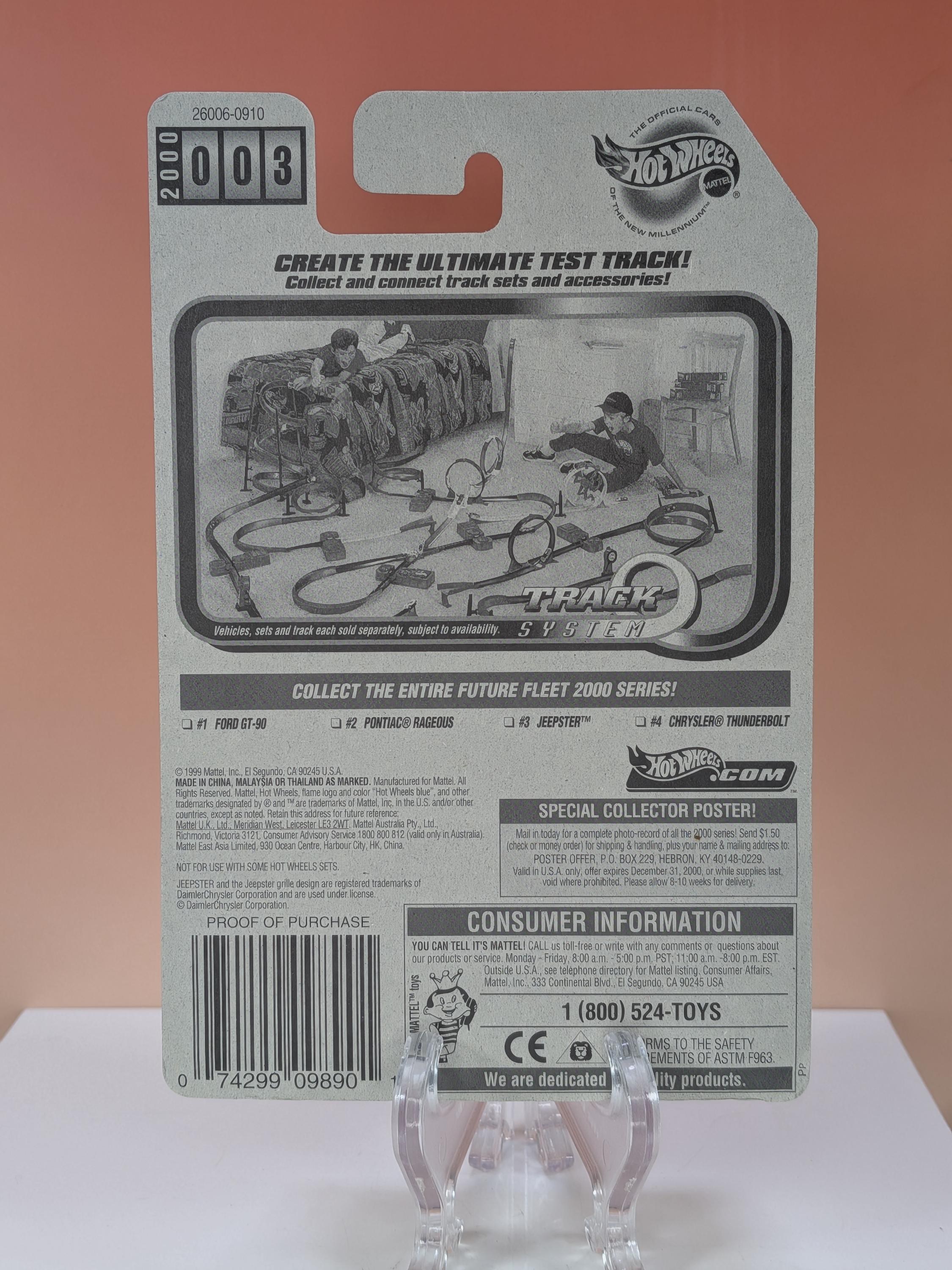 Mint Set! 2000 Hot Wheels Future Fleet Series - Complete 4-Car Collection #001-004 view 7