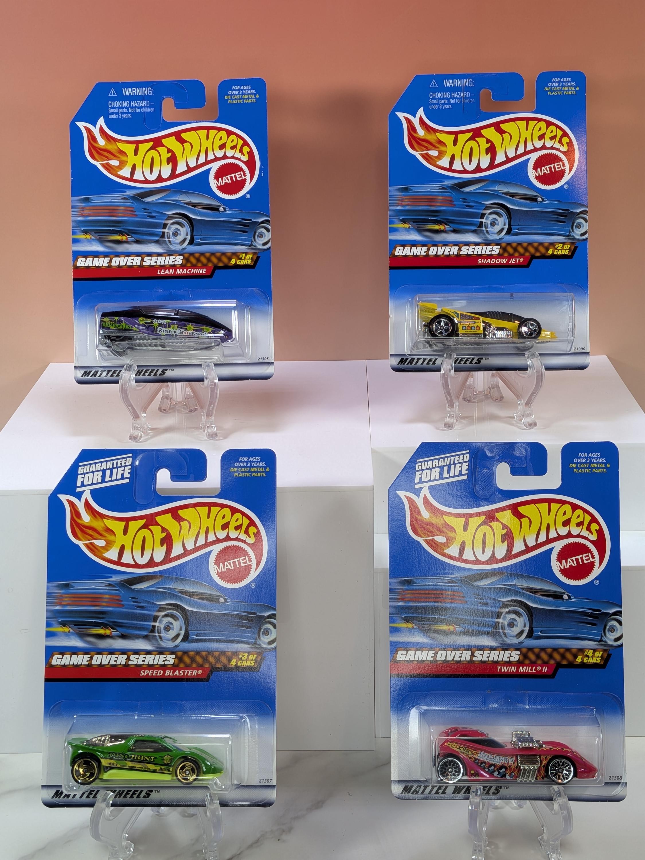 Complete 1999 Hot Wheels Game Over Series