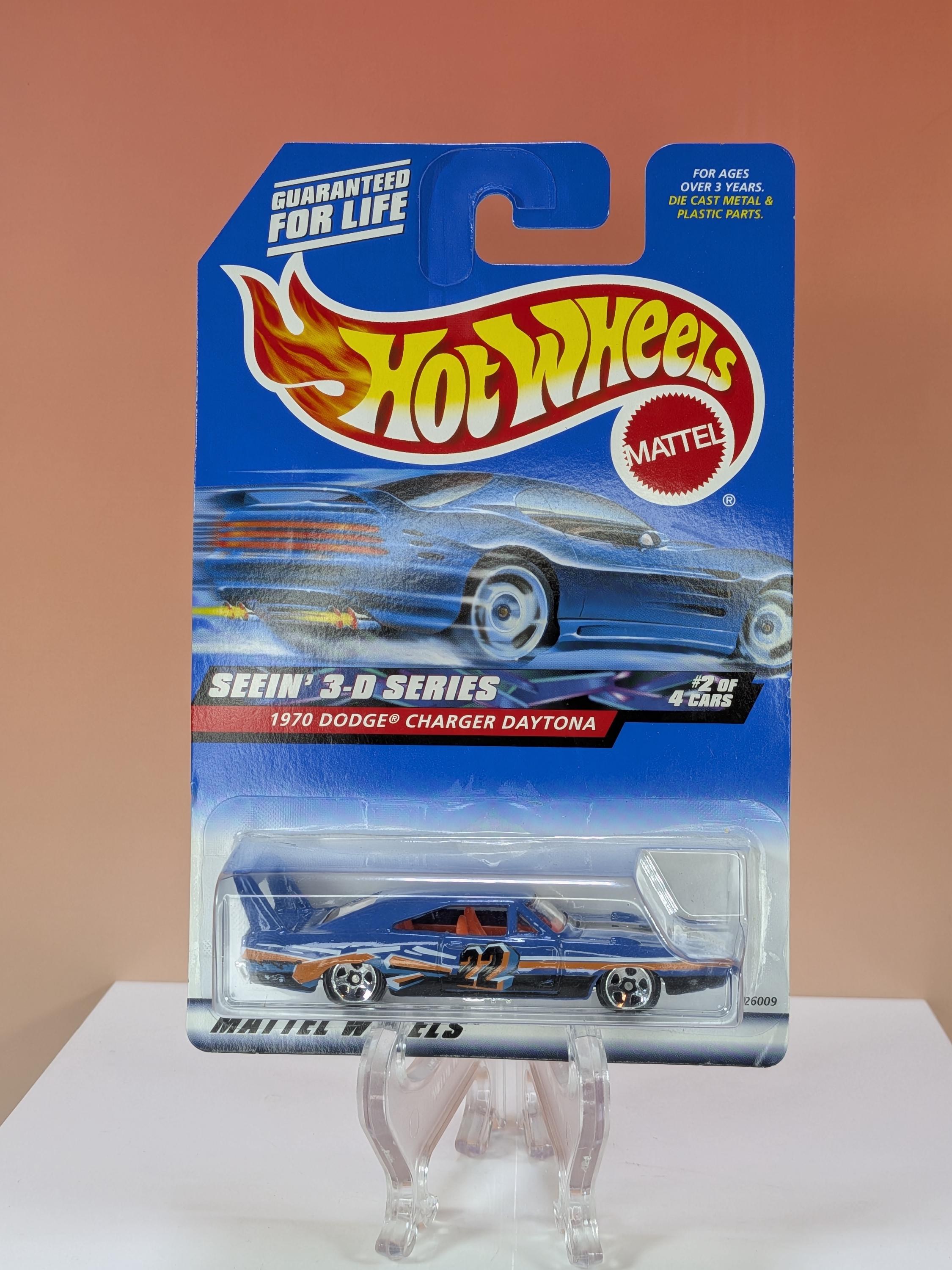 Hot Wheels Seein' 3-D Series complete set of 4, vintage 2000 diecast NIB view 4