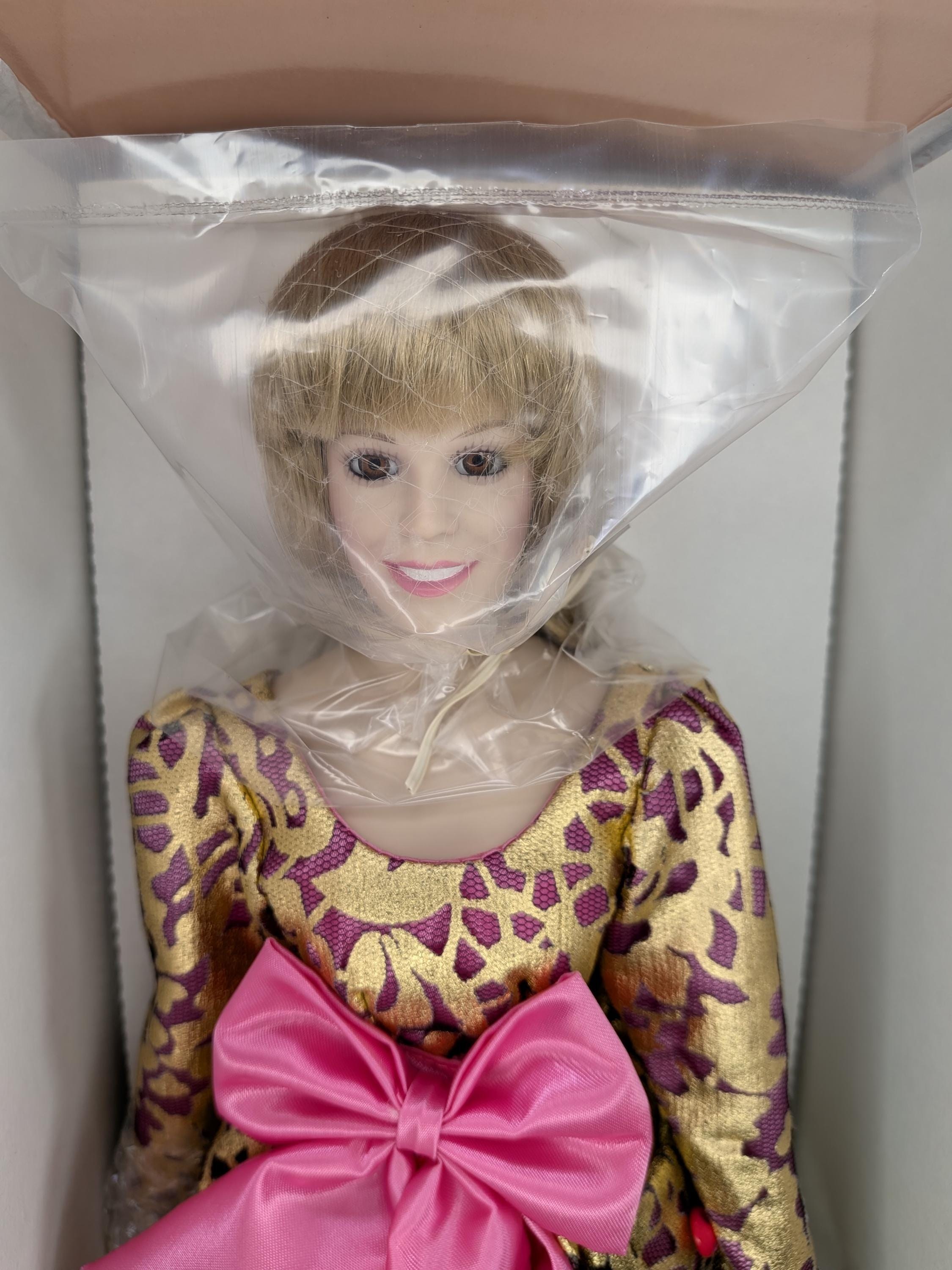 RARE 1991 Vanna White Porcelain Doll - Limited Edition - From Vanna With Love - MIB view 2