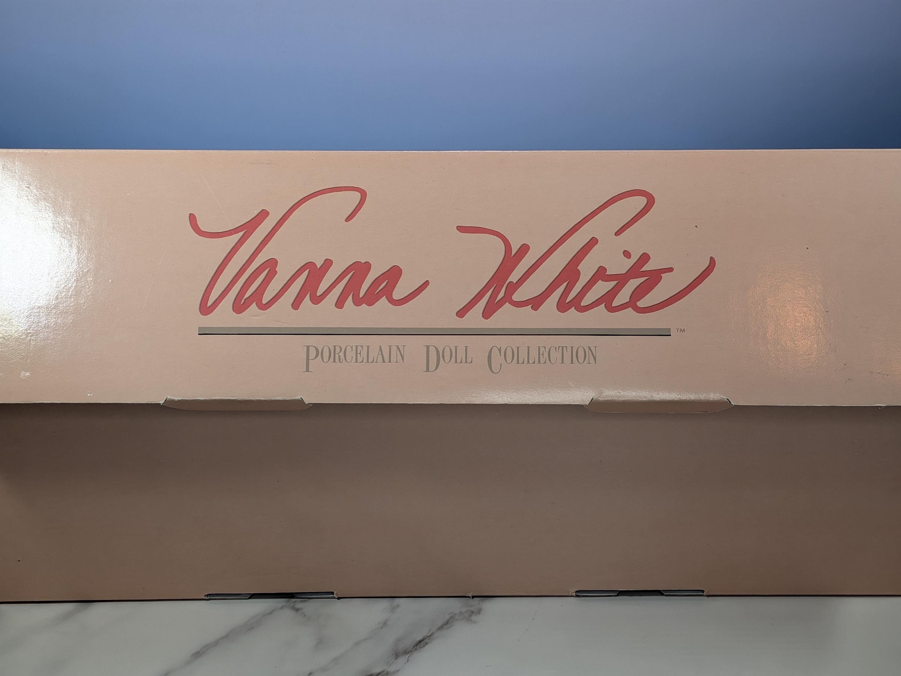 RARE 1991 Vanna White Porcelain Doll - Limited Edition - From Vanna With Love - MIB view 12