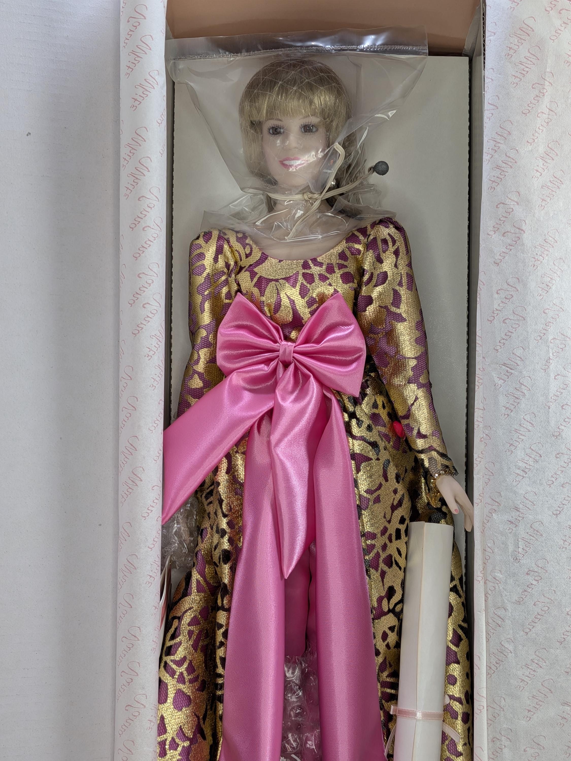 RARE 1991 Vanna White Porcelain Doll - Limited Edition - From Vanna With Love - MIB view 4