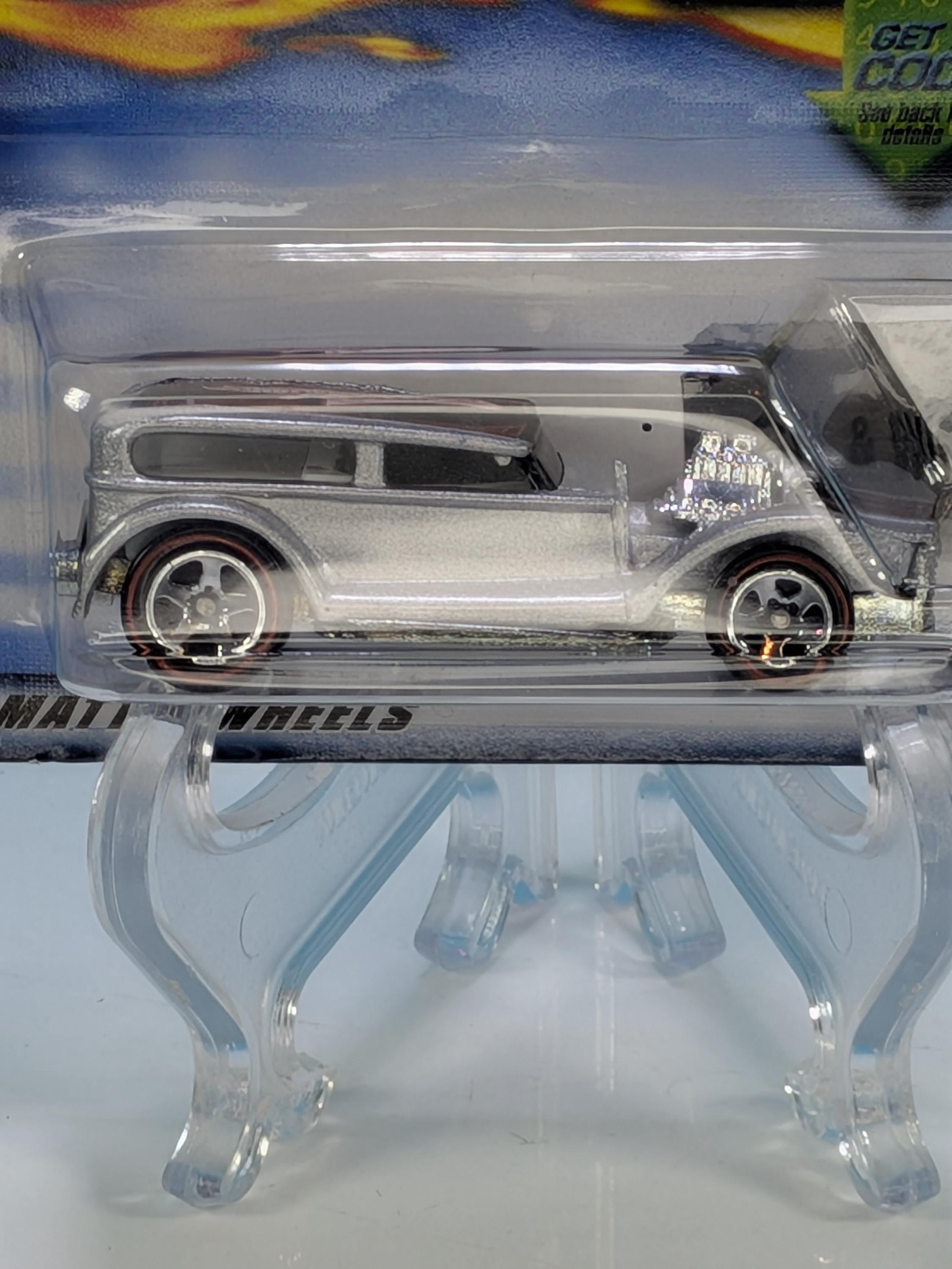 2002 hot wheels red line series complete set of 4 - excellent condition, mint on card New Old Stock - 35th Anniversary collection view 3