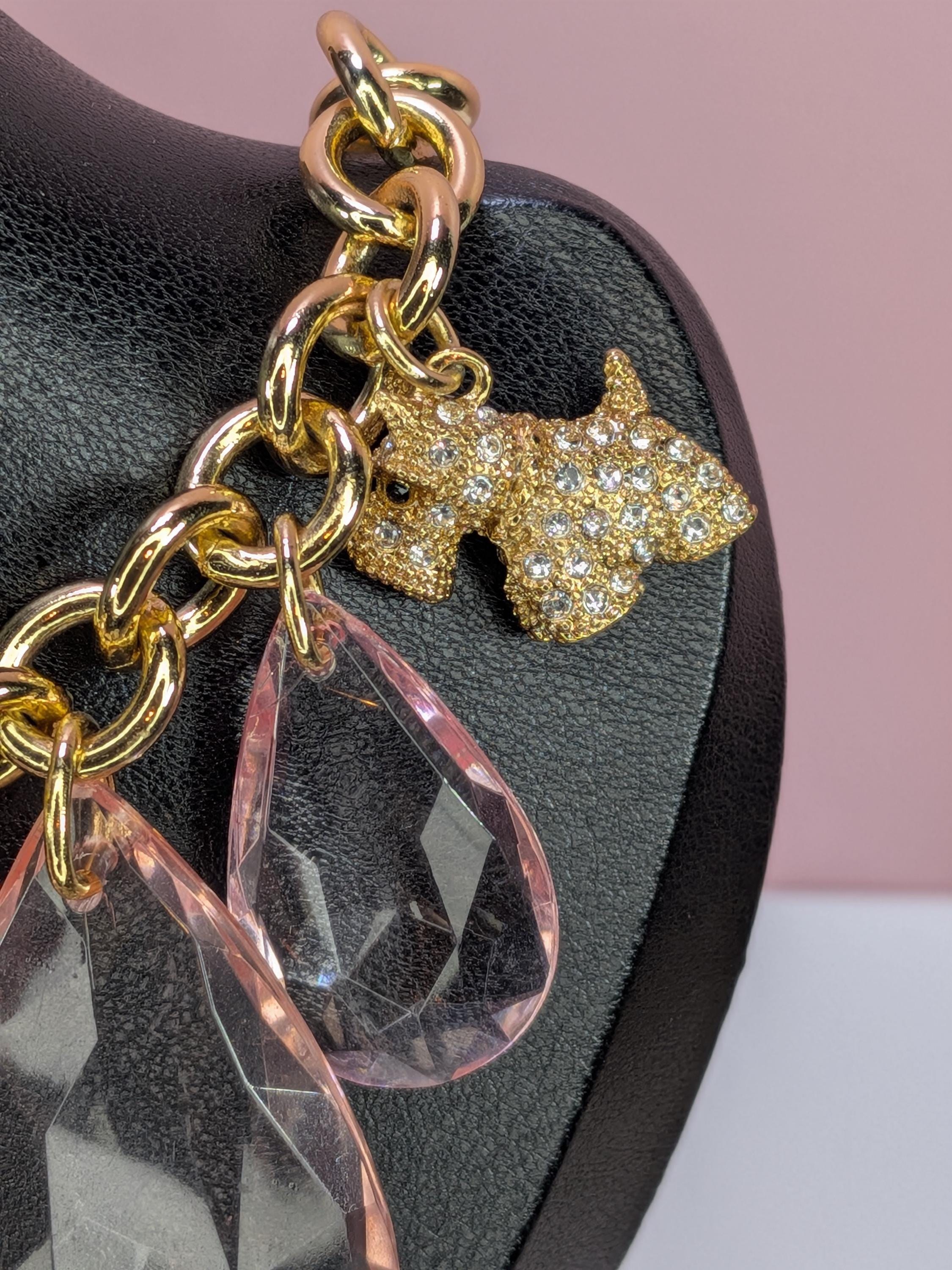 Brighton My Flat in London Scottie Dog Bib Necklace 16-18.5 Inch Retired Retro Collectible with Original Tin - Like New - Giftable Condition view 4