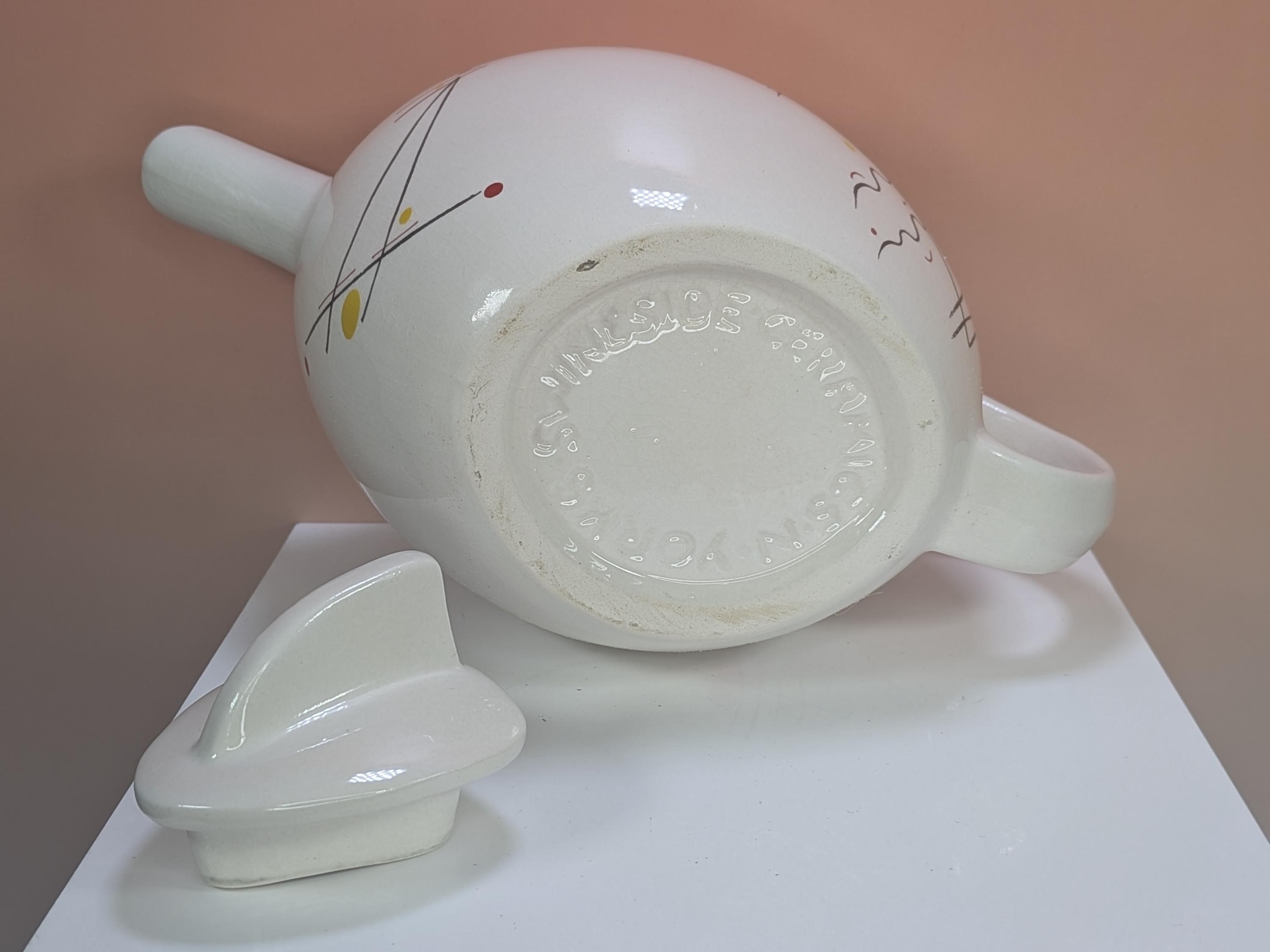 Vintage Postmodern Swineside Ceramics Teapot & Mug Set view 8