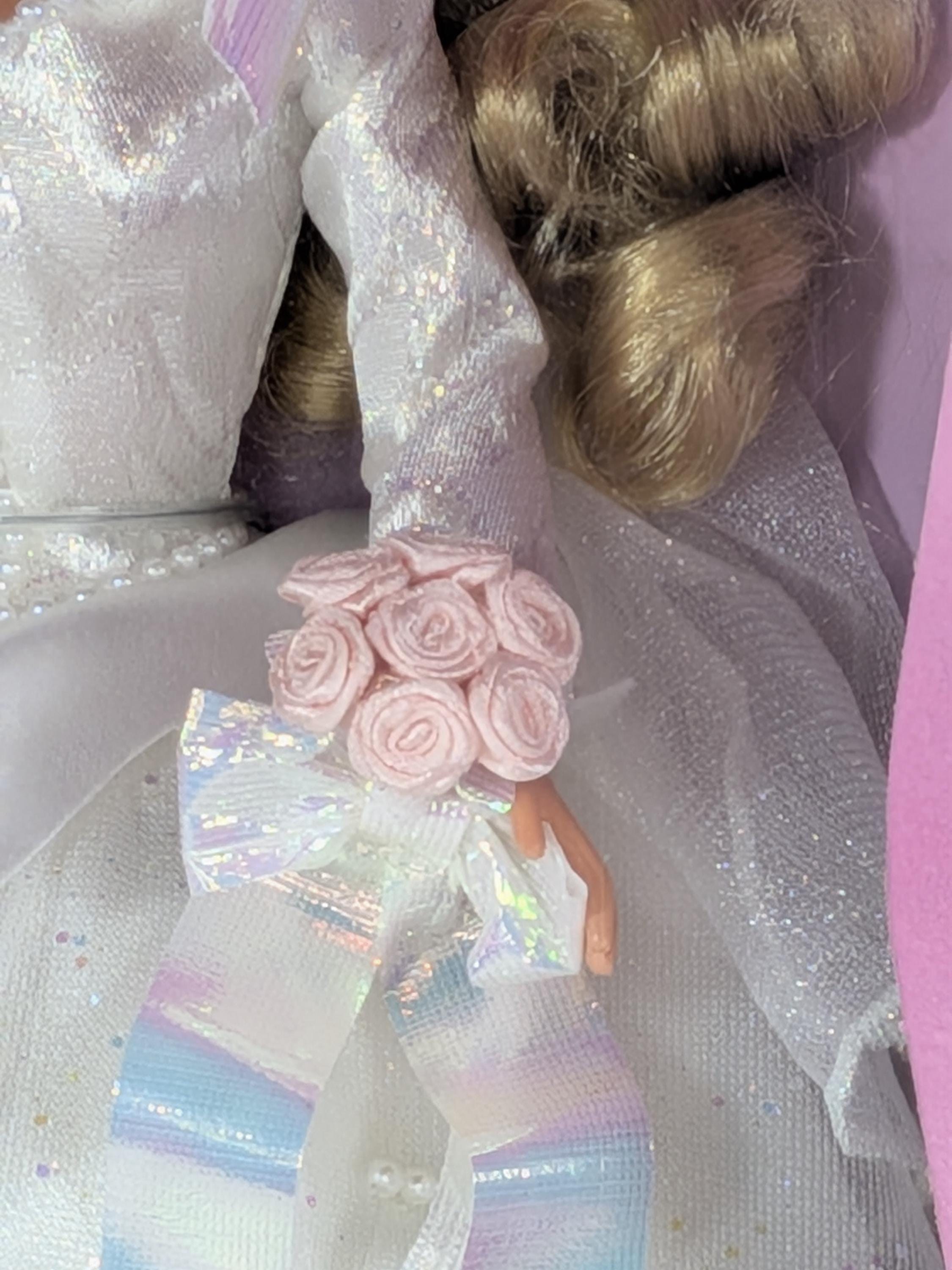 Vintage 1997 Mattel Disney Wedding Barbie Doll Set Sleeping Beauty Aurora and Snow White Collector Edition NIB NRFB view 16