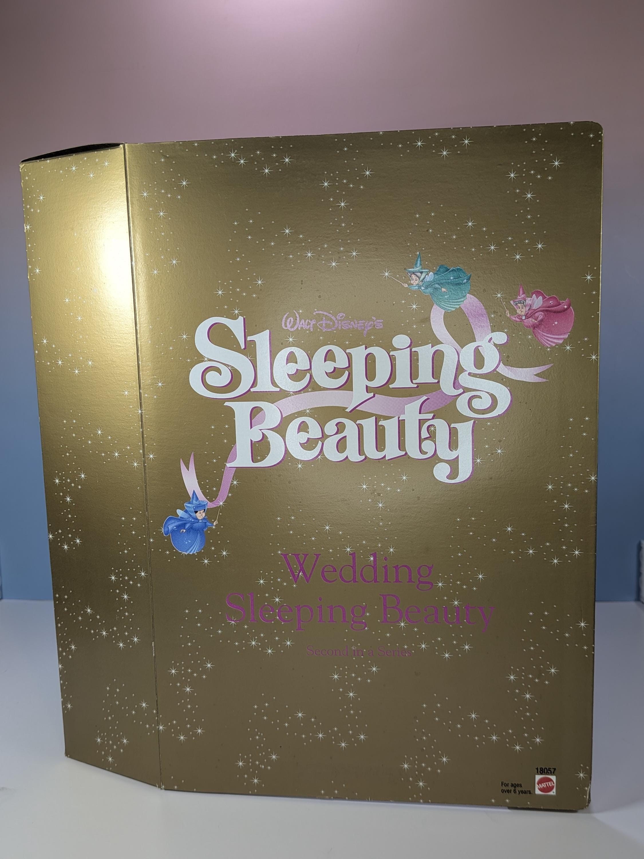 Vintage 1997 Mattel Disney Wedding Barbie Doll Set Sleeping Beauty Aurora and Snow White Collector Edition NIB NRFB view 18